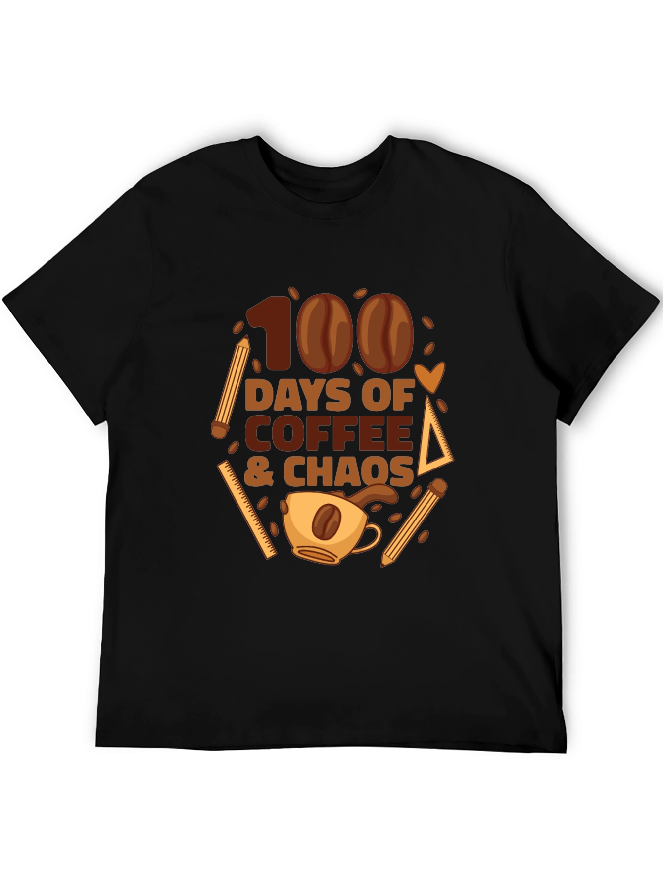 100 Days of Coffee & Chaos Teacher T-Shirt