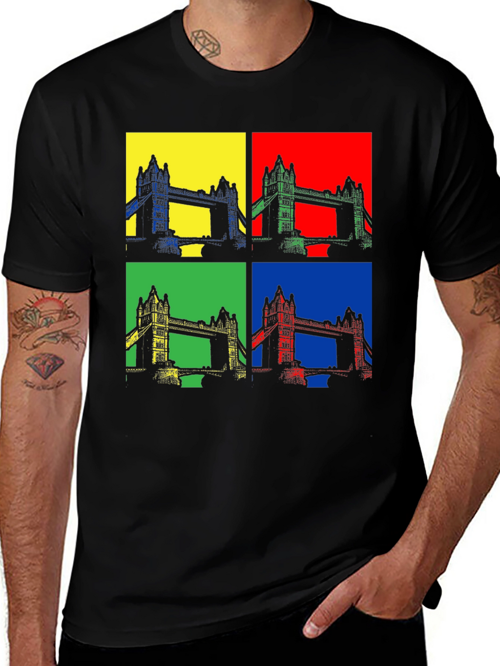 Pop Art London Bridge Graphic Tee