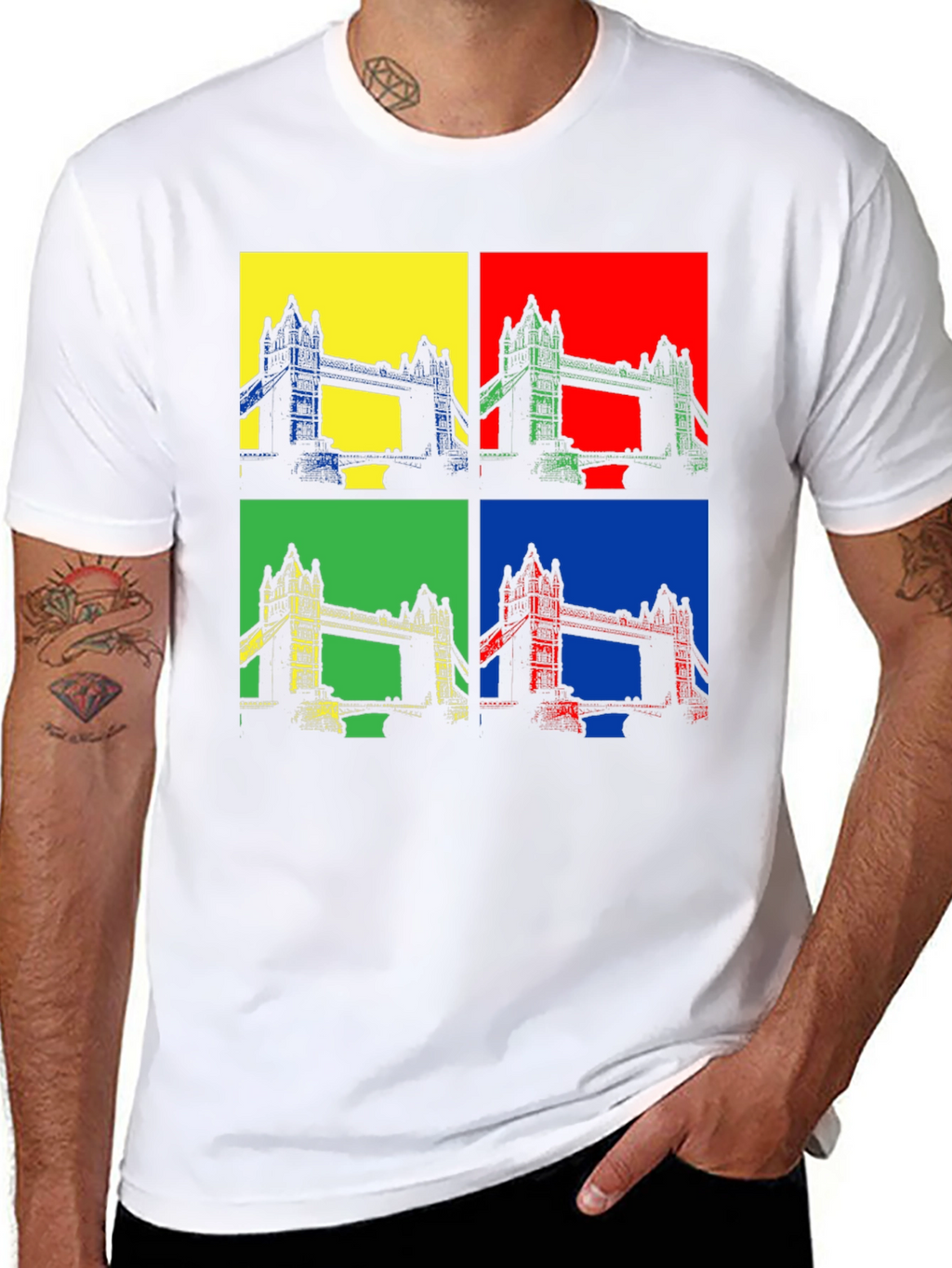 Pop Art London Bridge Graphic Tee