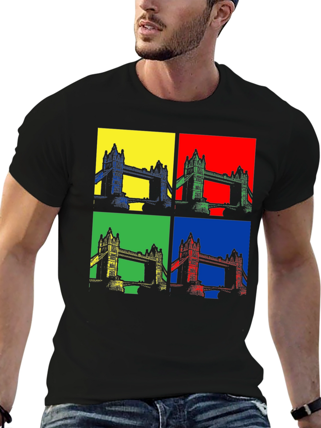 Pop Art London Bridge Graphic Tee