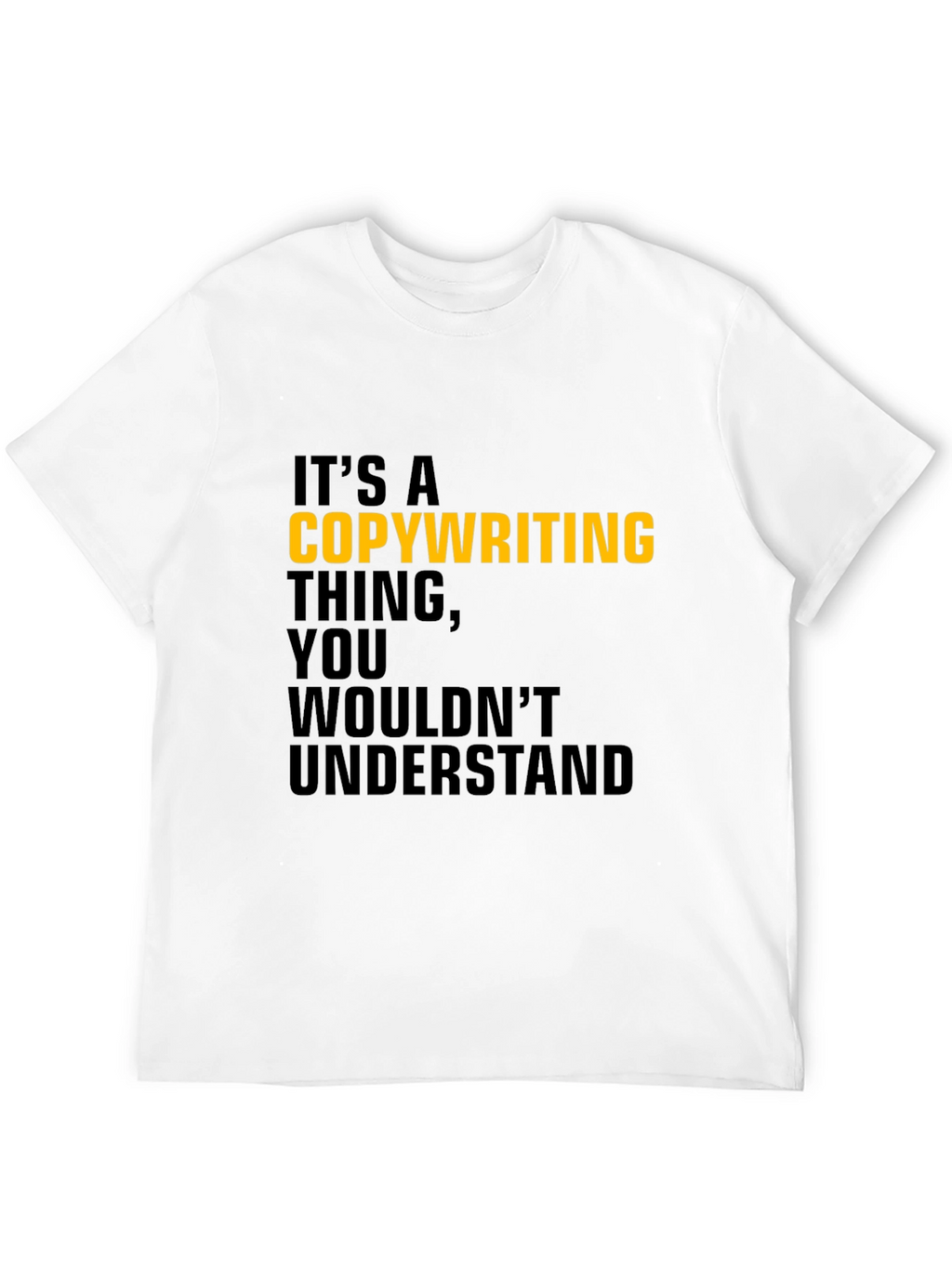 Copywriting Thing T-Shirt - Black Cotton Tee