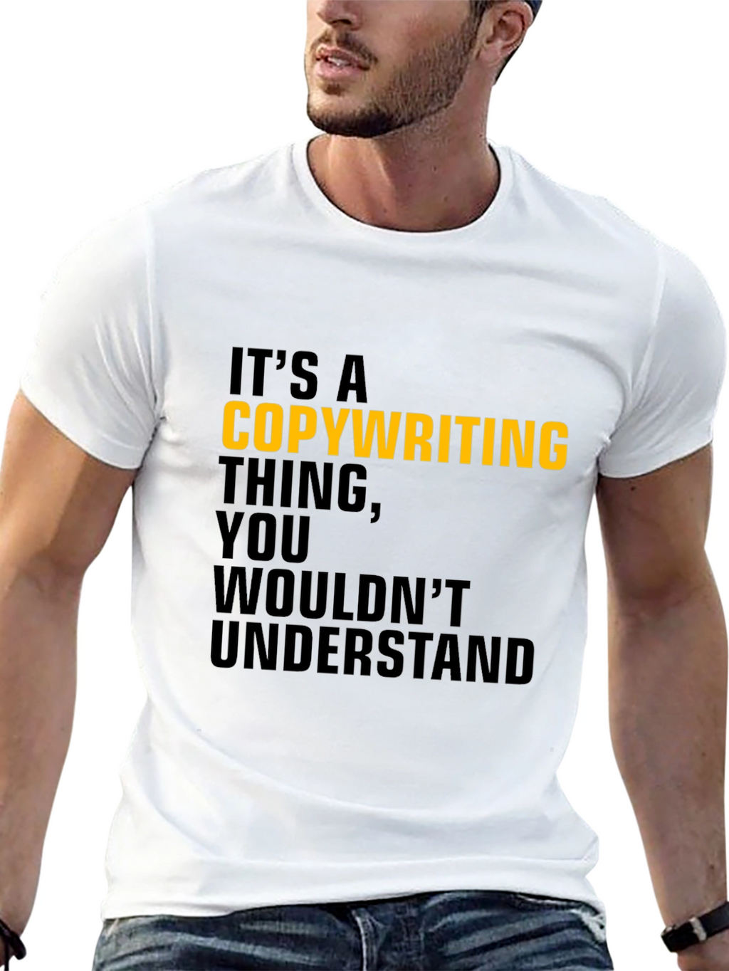 Copywriting Thing T-Shirt - Black Cotton Tee