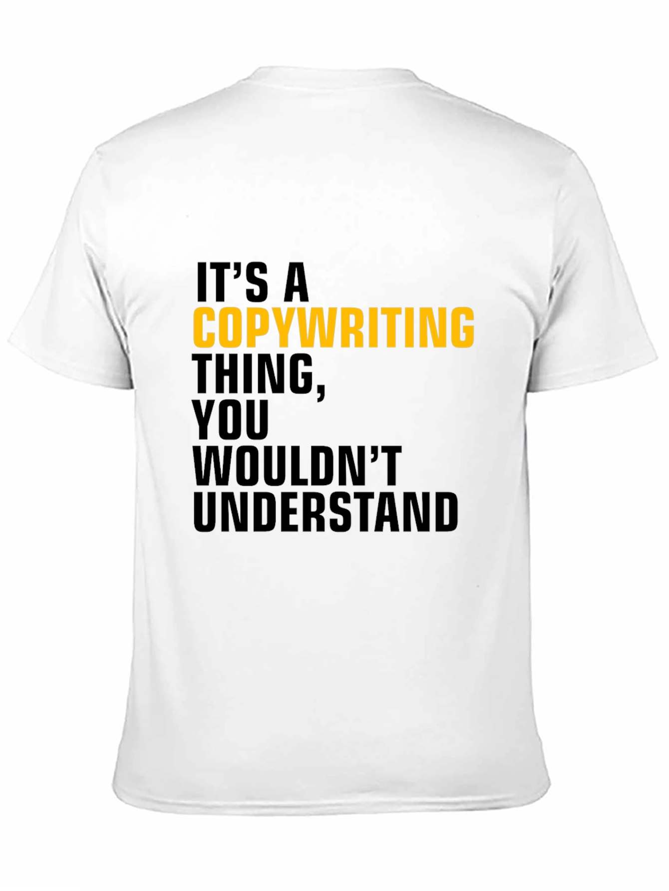 Copywriting Thing T-Shirt - Black Cotton Tee