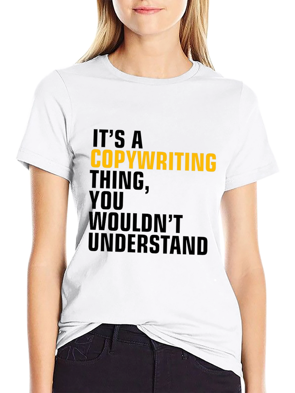 Copywriting Thing T-Shirt - Black Cotton Tee