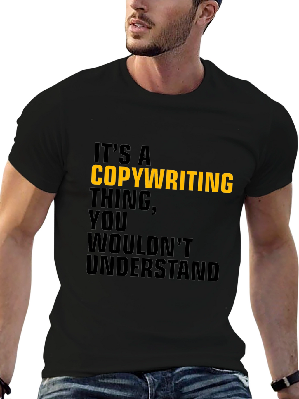 Copywriting Thing T-Shirt - Black Cotton Tee