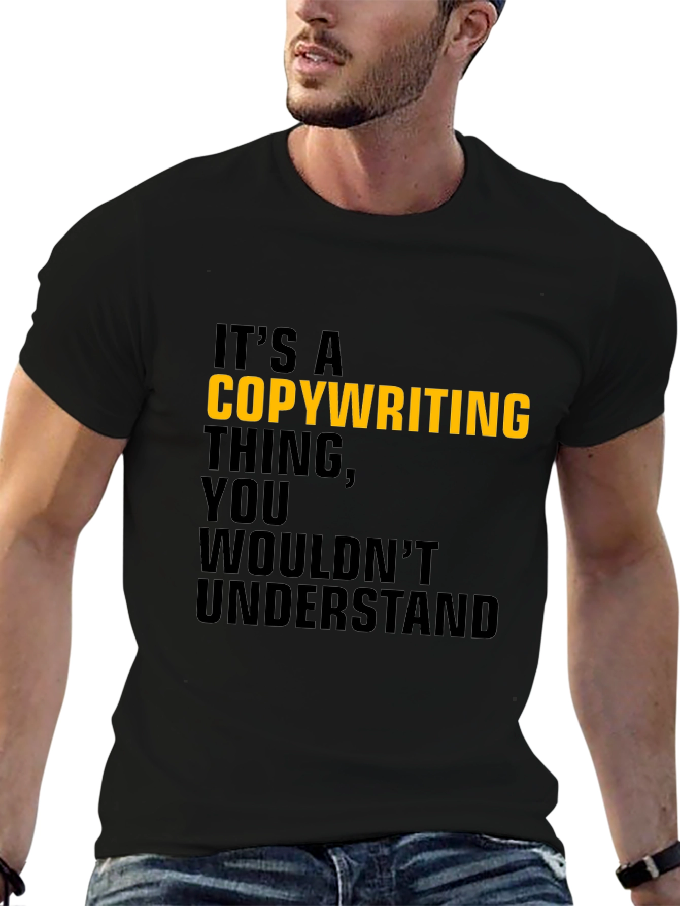 Copywriting Thing T-Shirt - Black Cotton Tee
