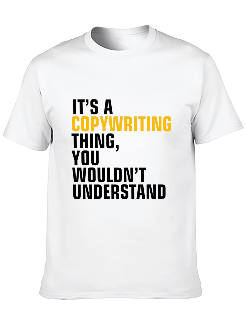 Copywriting Thing T-Shirt - Black Cotton Tee