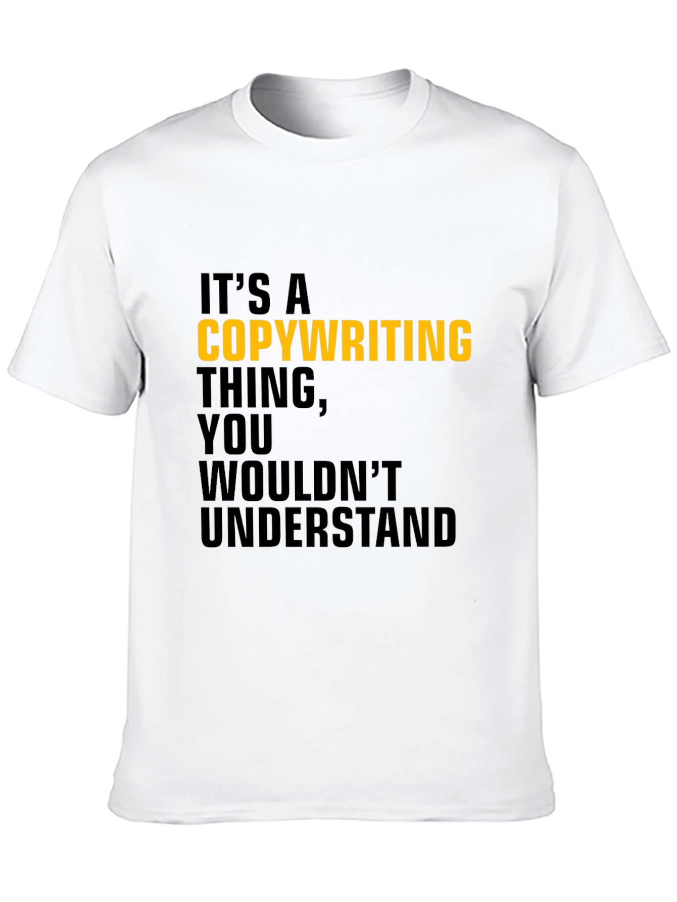 Copywriting Thing T-Shirt - Black Cotton Tee