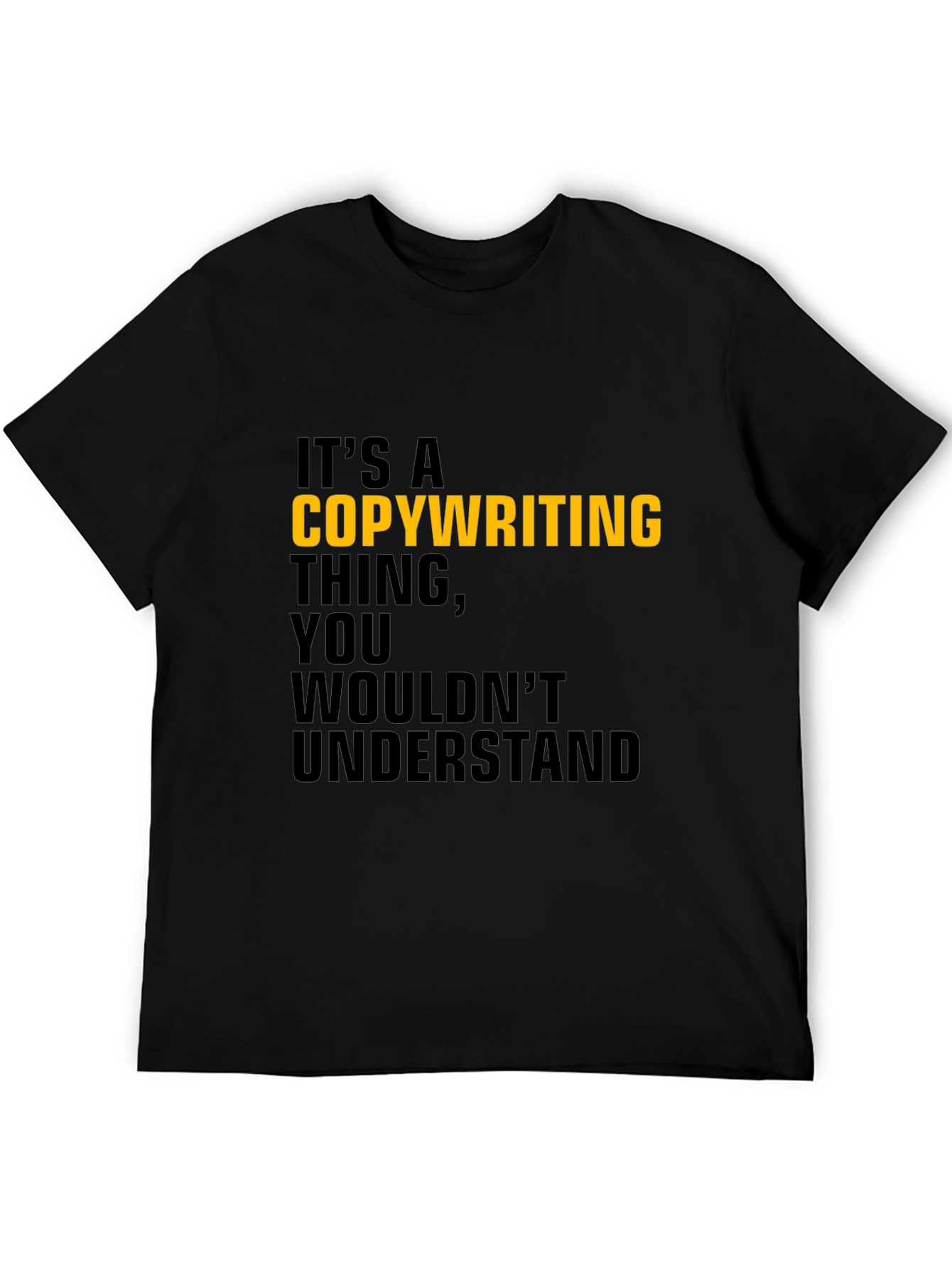 Copywriting Thing T-Shirt - Black Cotton Tee