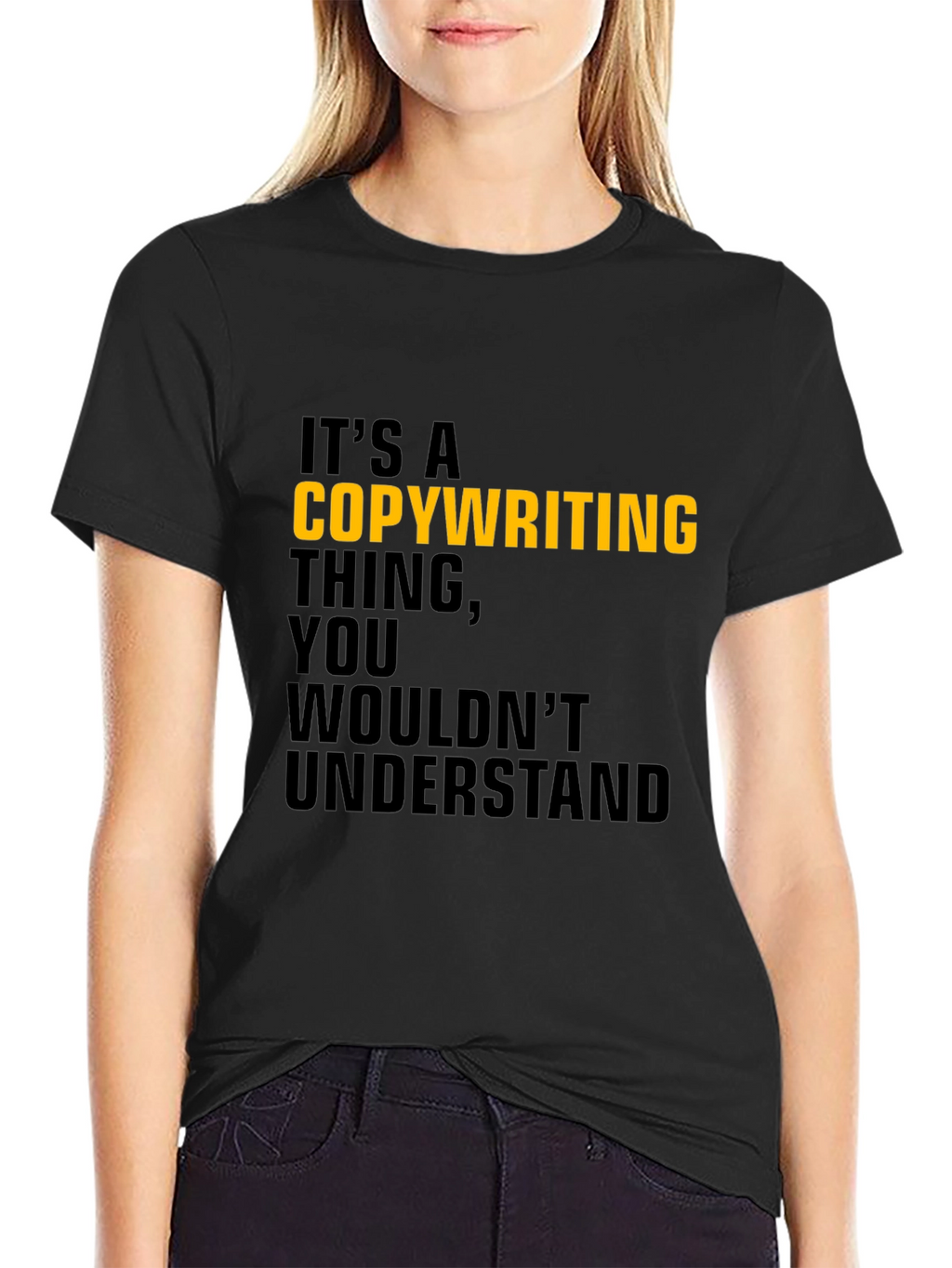 Copywriting Thing T-Shirt - Black Cotton Tee