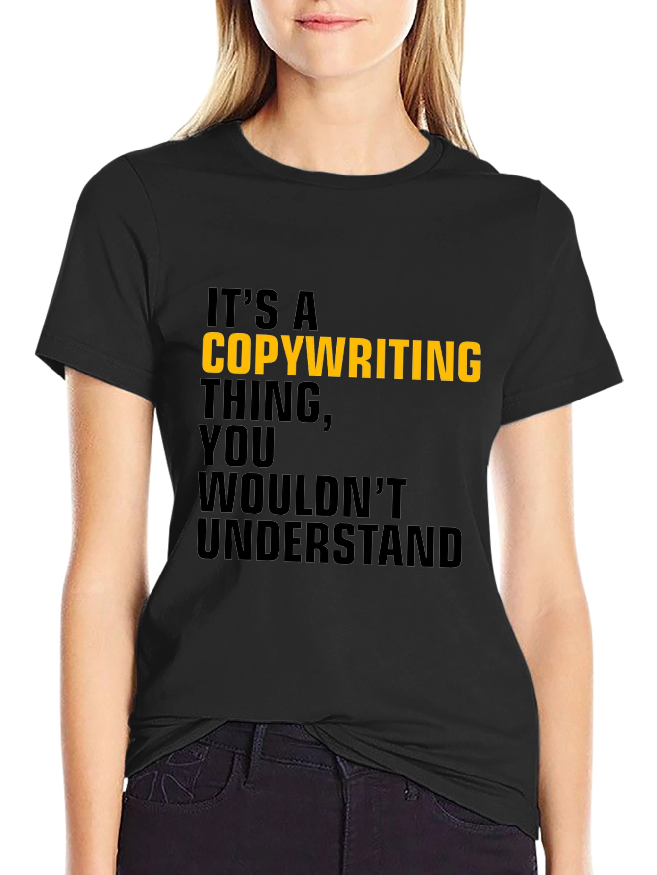 Copywriting Thing T-Shirt - Black Cotton Tee