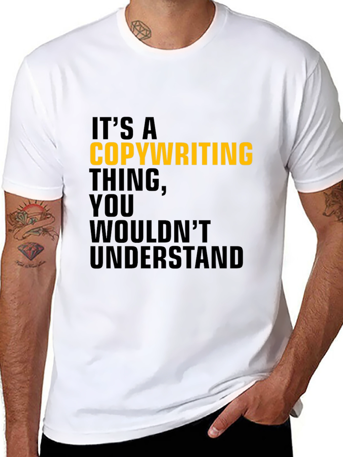 Copywriting Thing T-Shirt - Black Cotton Tee