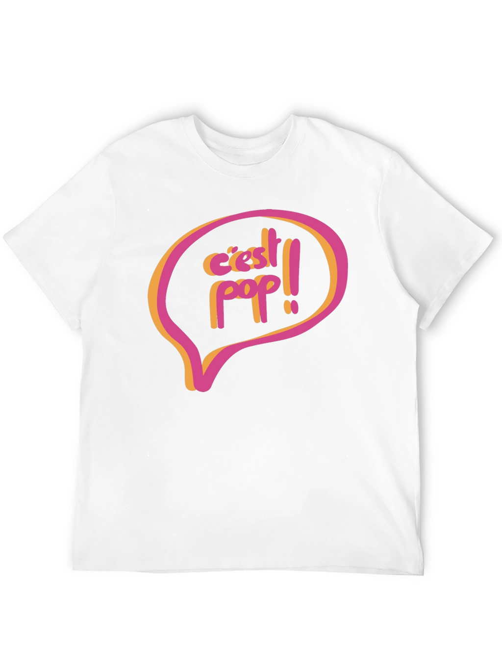 Cest Pop! Graphic Tee - Retro Style