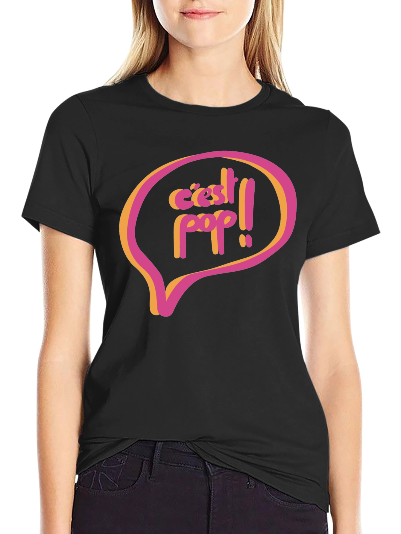 Cest Pop! Graphic Tee - Retro Style