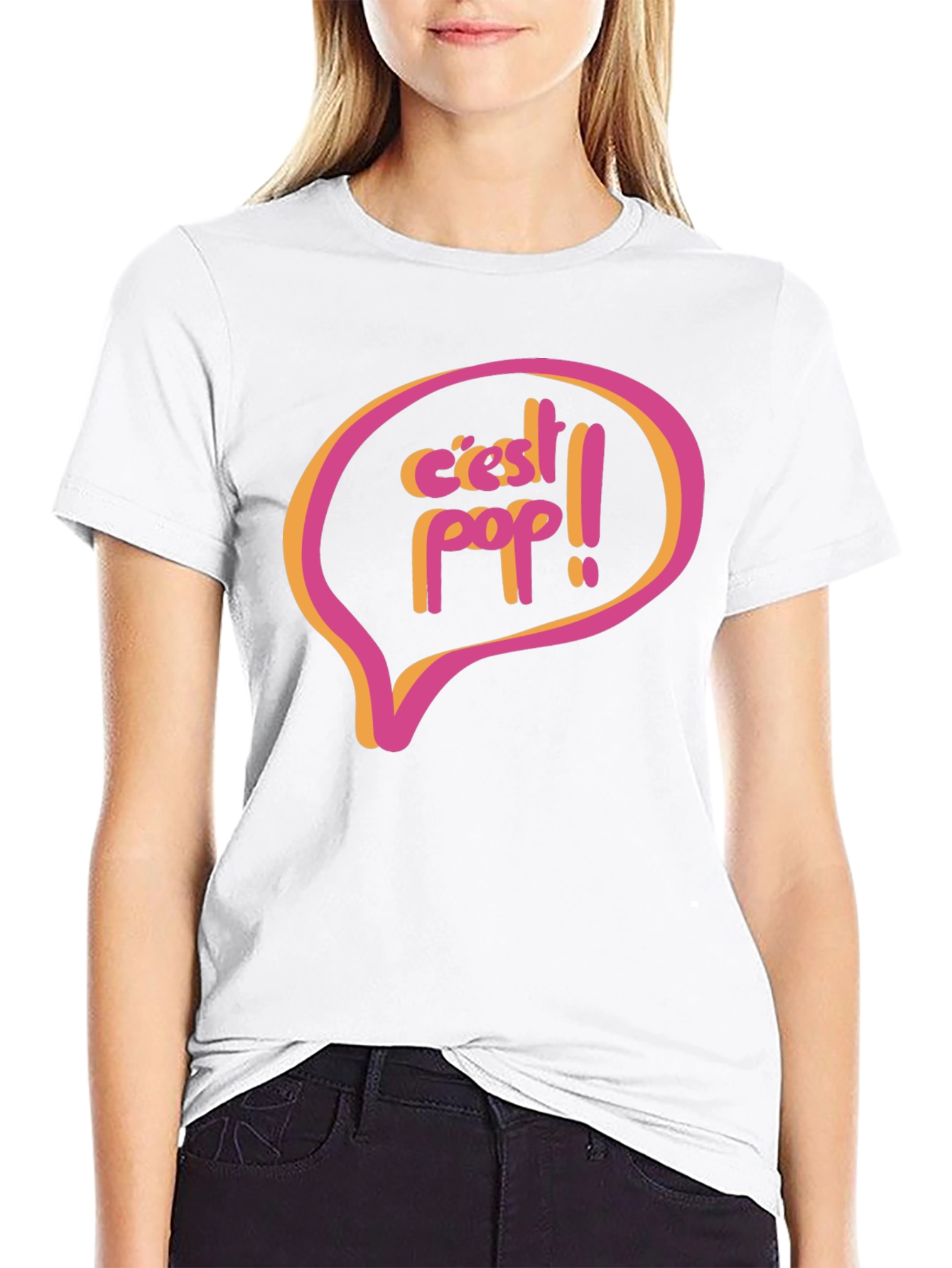 Cest Pop! Graphic Tee - Retro Style