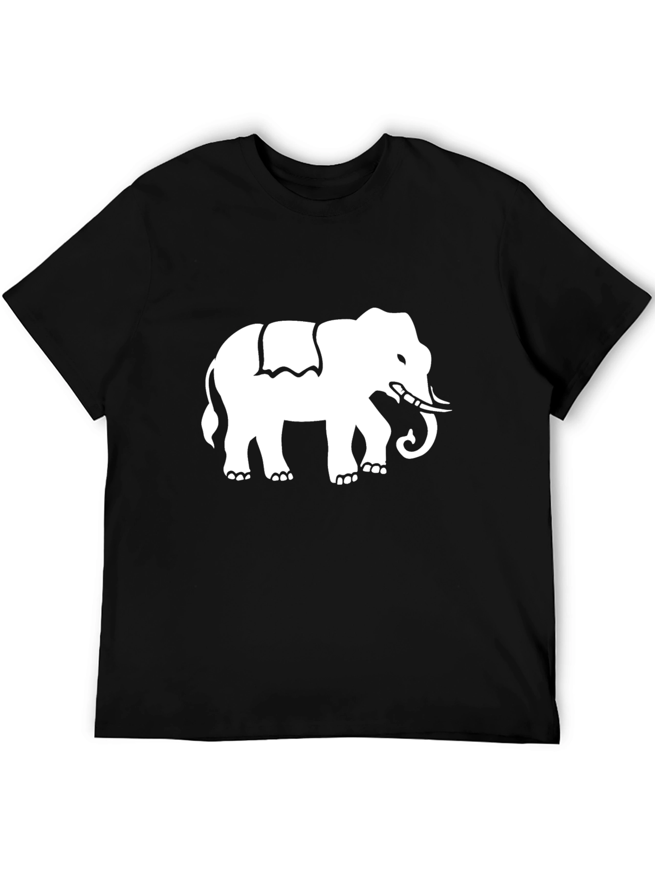 Elephant Graphic Black T-Shirt