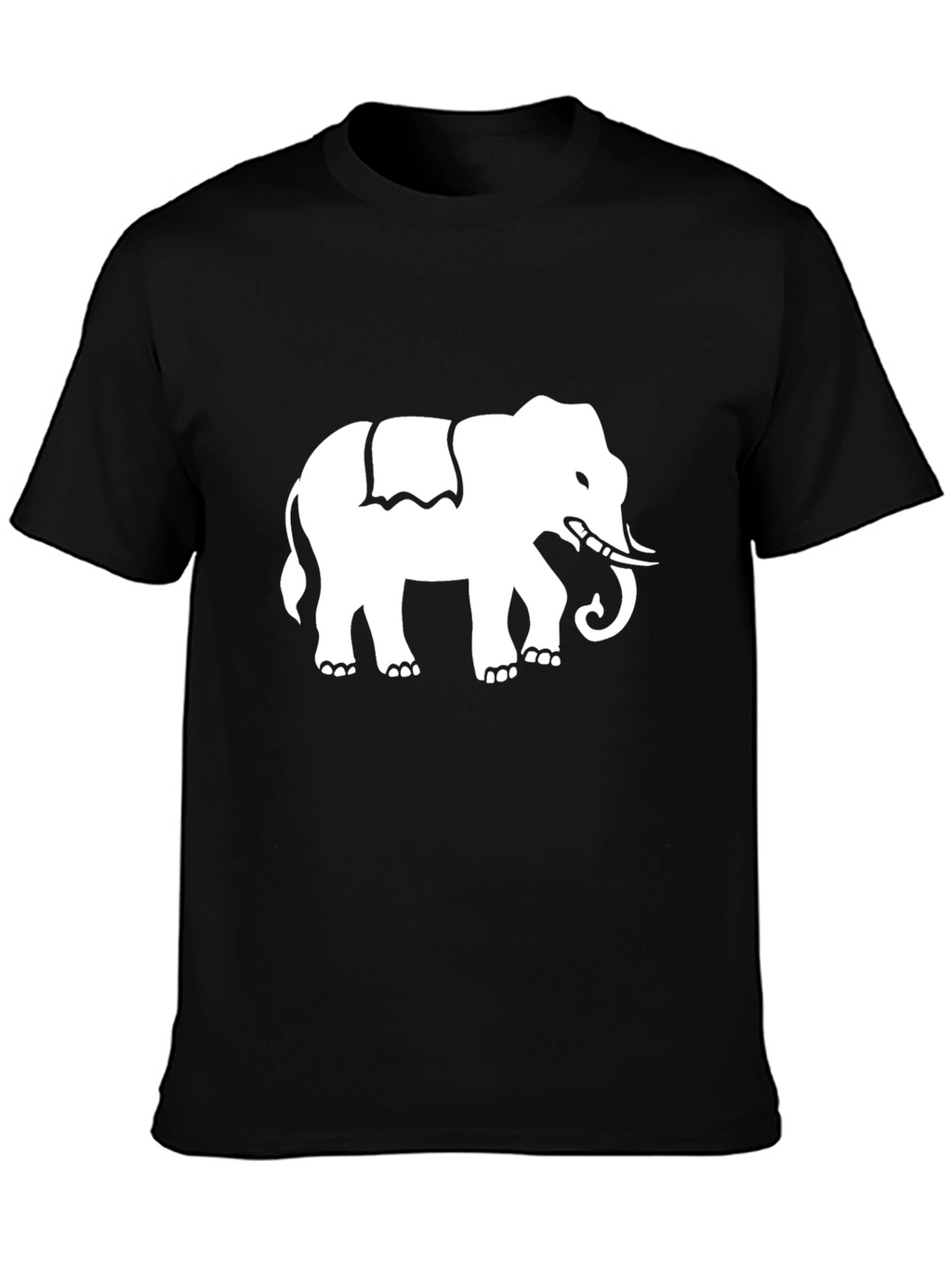 Elephant Graphic Black T-Shirt