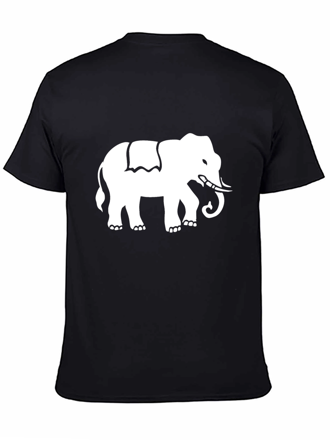 Elephant Graphic Black T-Shirt