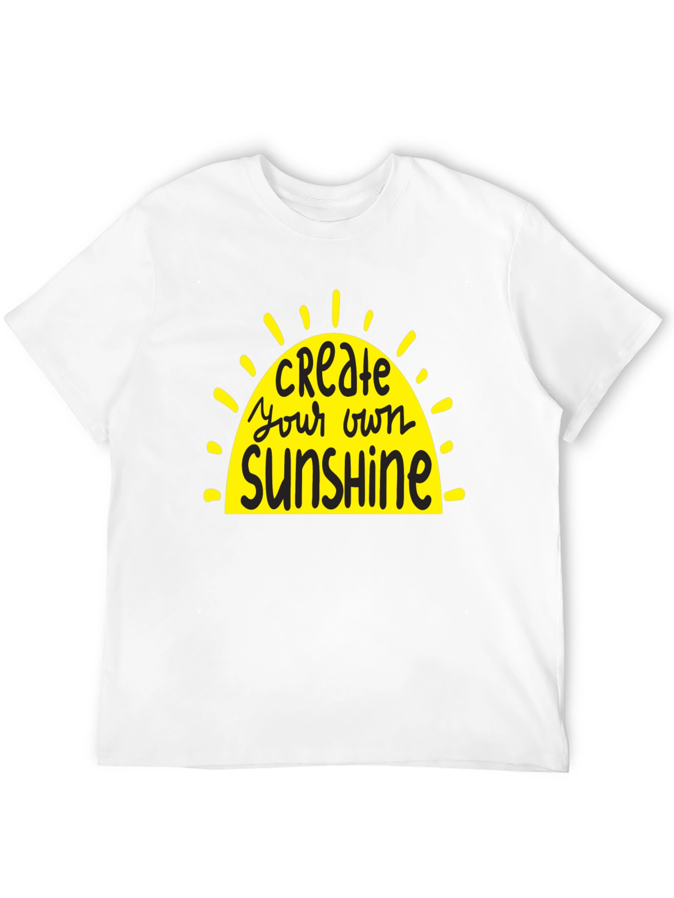 Create Your Own Sunshine Graphic Tee - Black