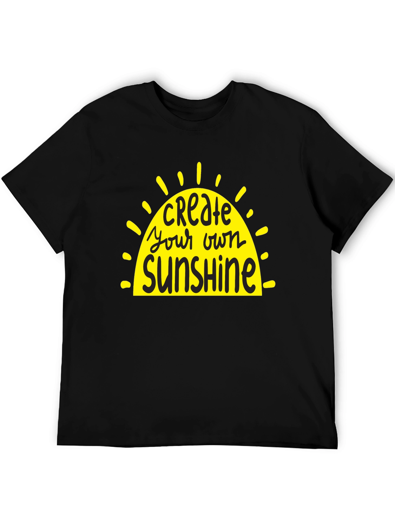 Create Your Own Sunshine Graphic Tee - Black