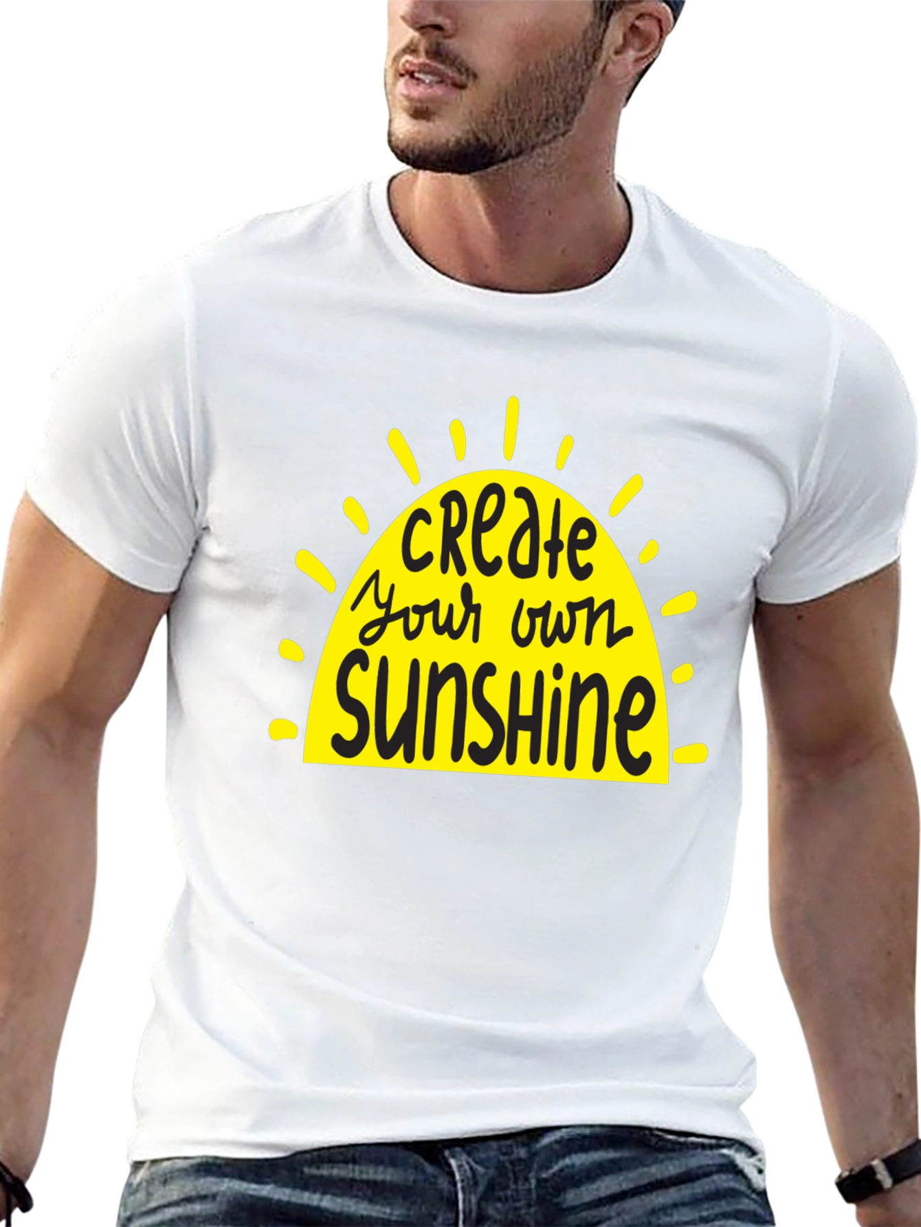 Create Your Own Sunshine Graphic Tee - Black