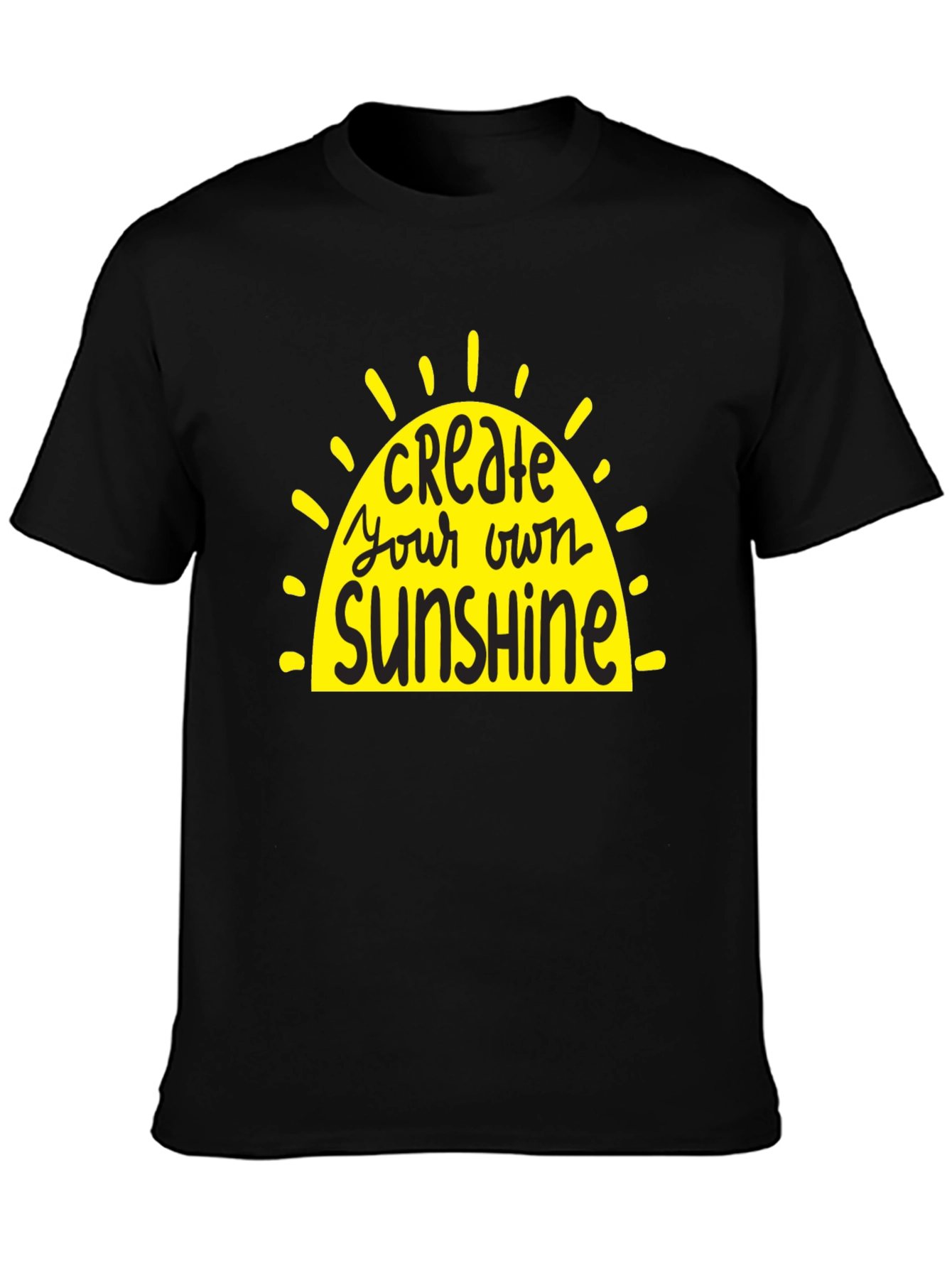 Create Your Own Sunshine Graphic Tee - Black