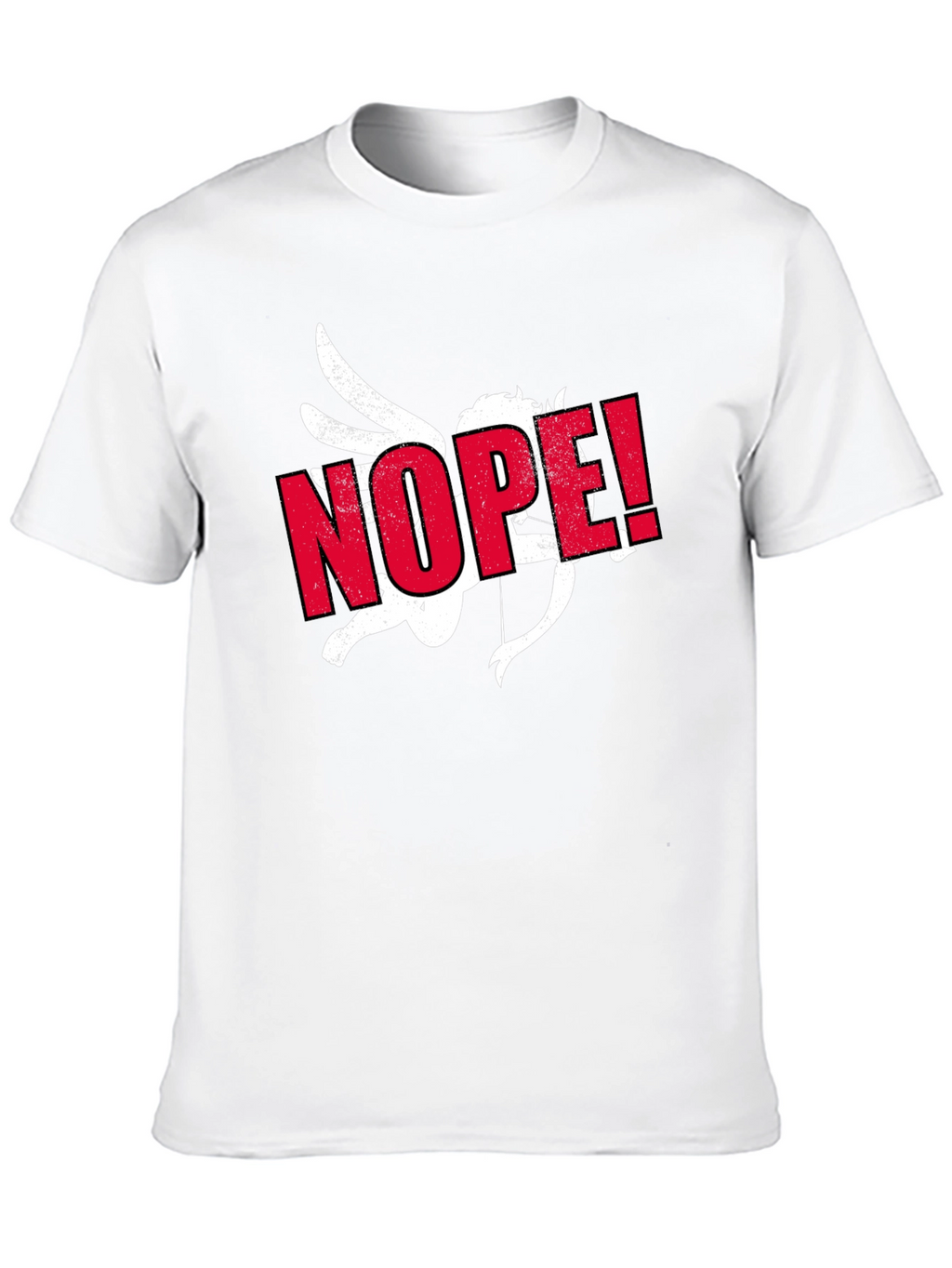 Anti-Valentine Cupid NOPE! Black T-Shirt