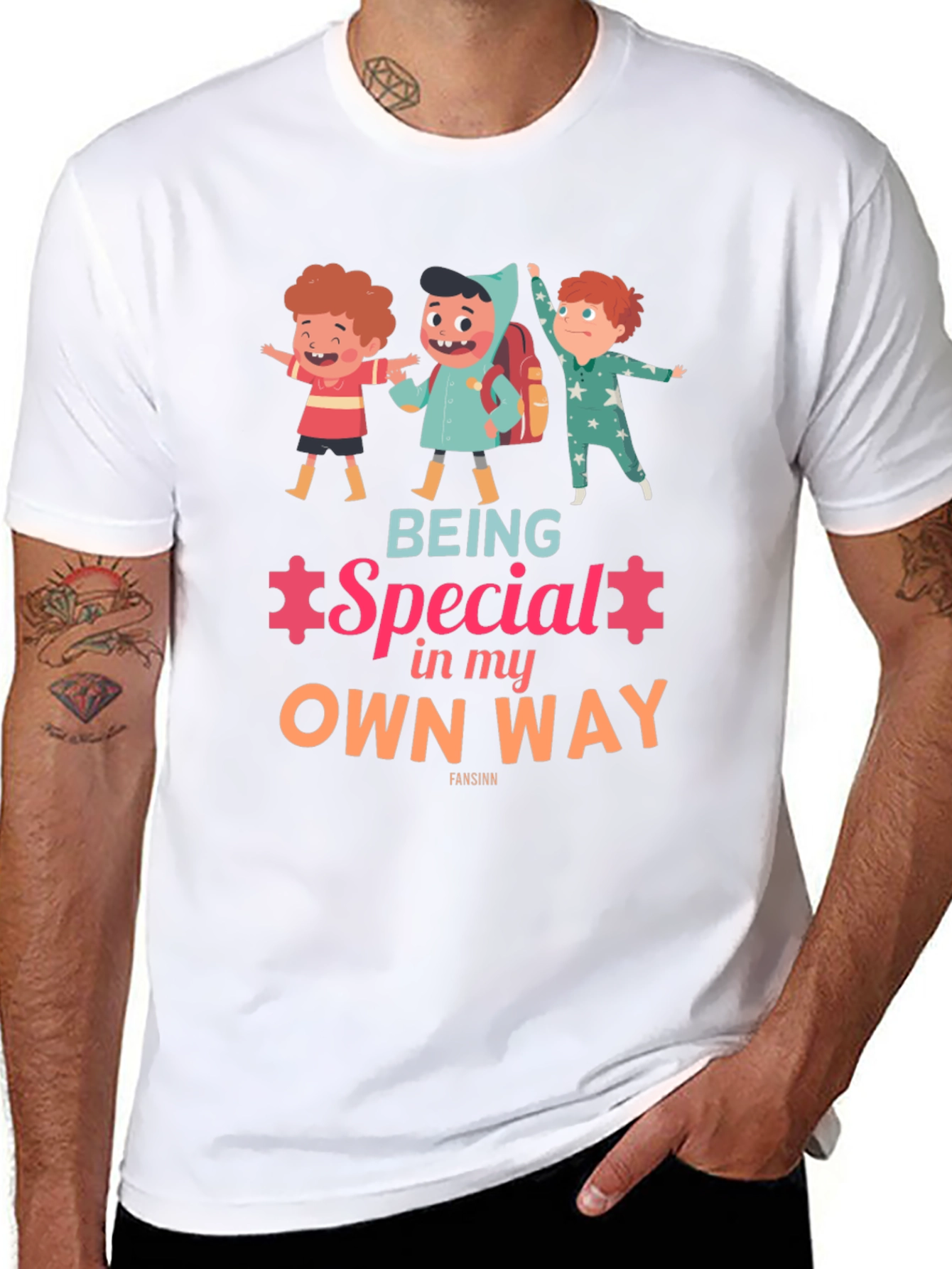 Being Special in my Own Way Black T-Shirt