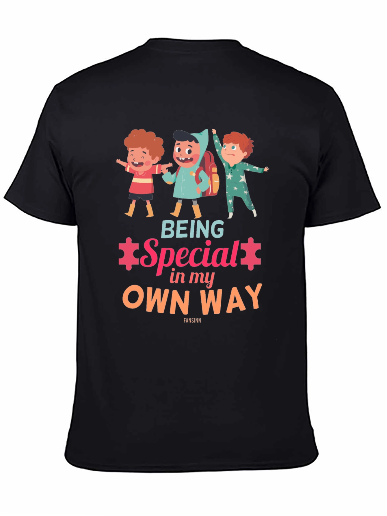 Being Special in my Own Way Black T-Shirt