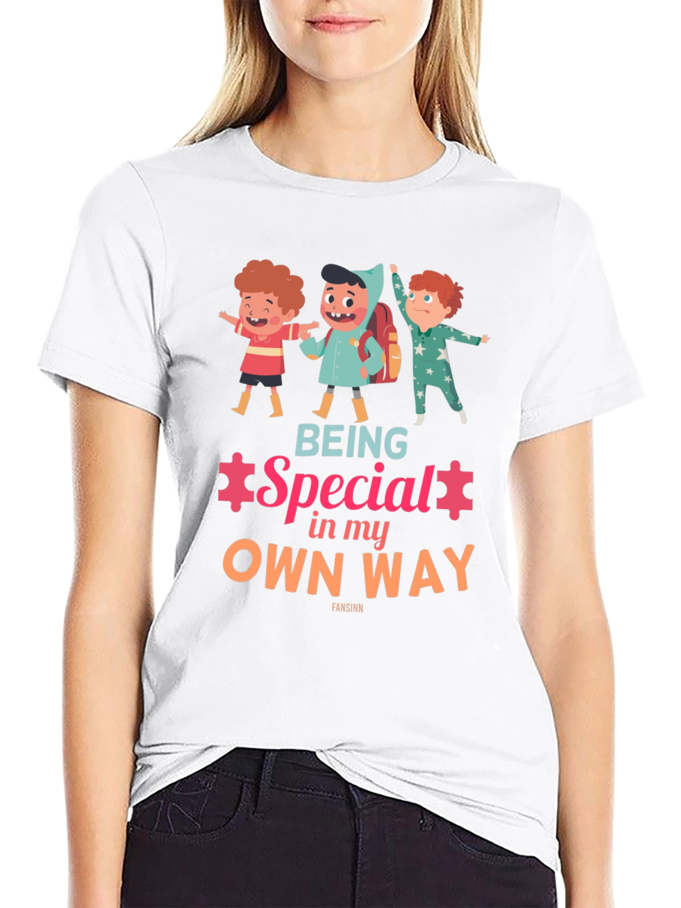 Being Special in my Own Way Black T-Shirt