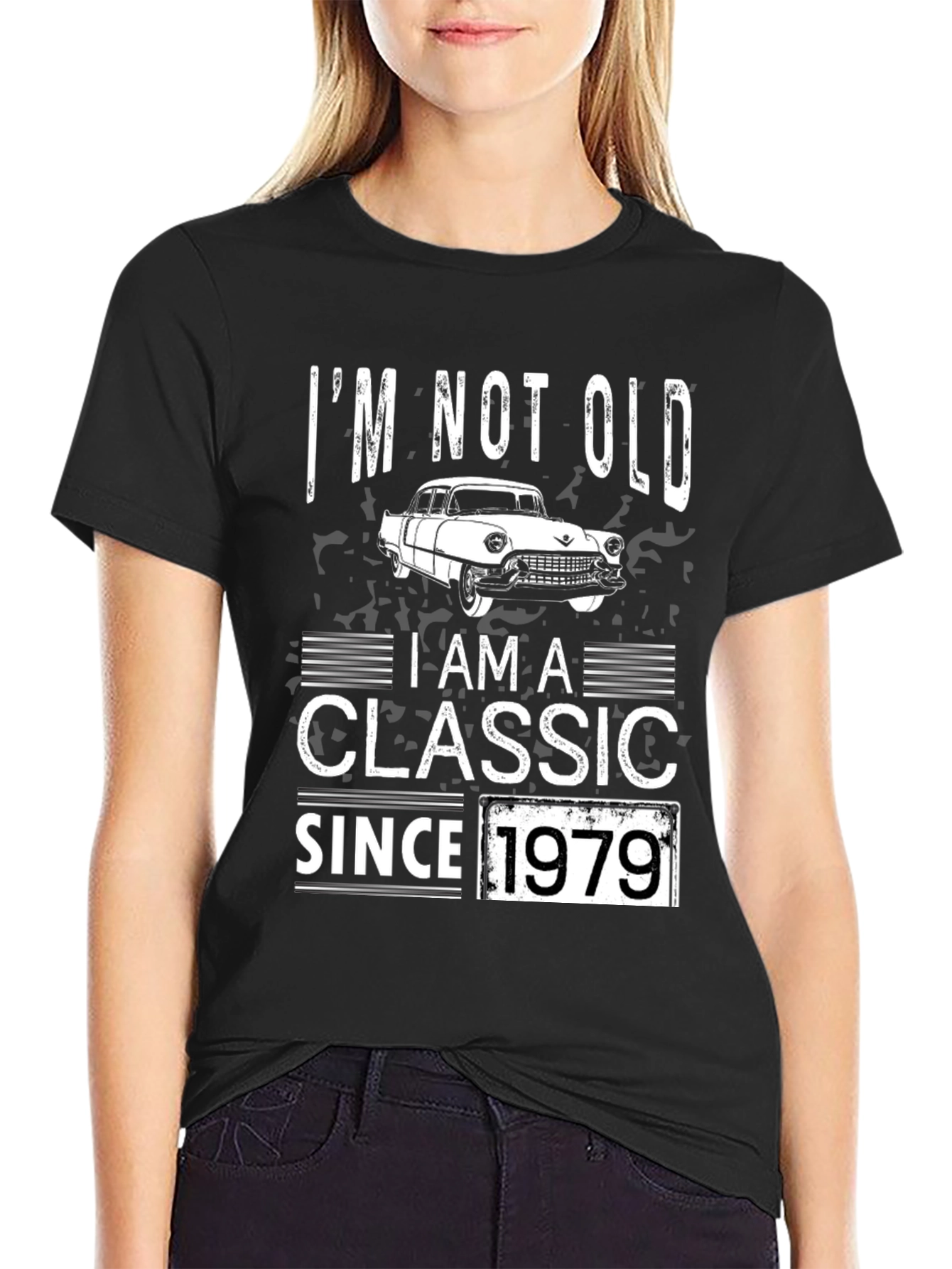 Classic Car T-Shirt - Im Not Old Im a Classic Since 1979