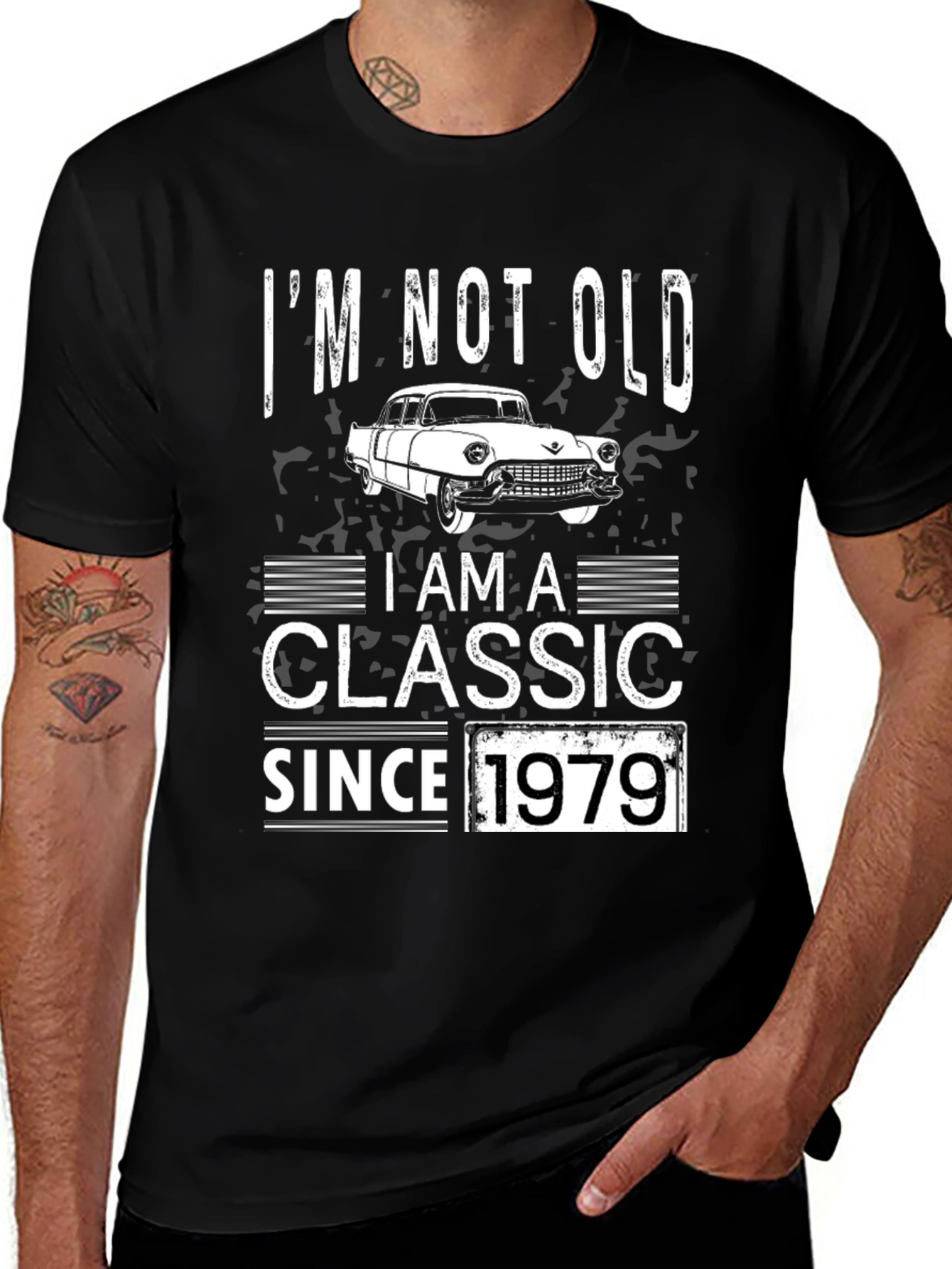 Classic Car T-Shirt - Im Not Old Im a Classic Since 1979