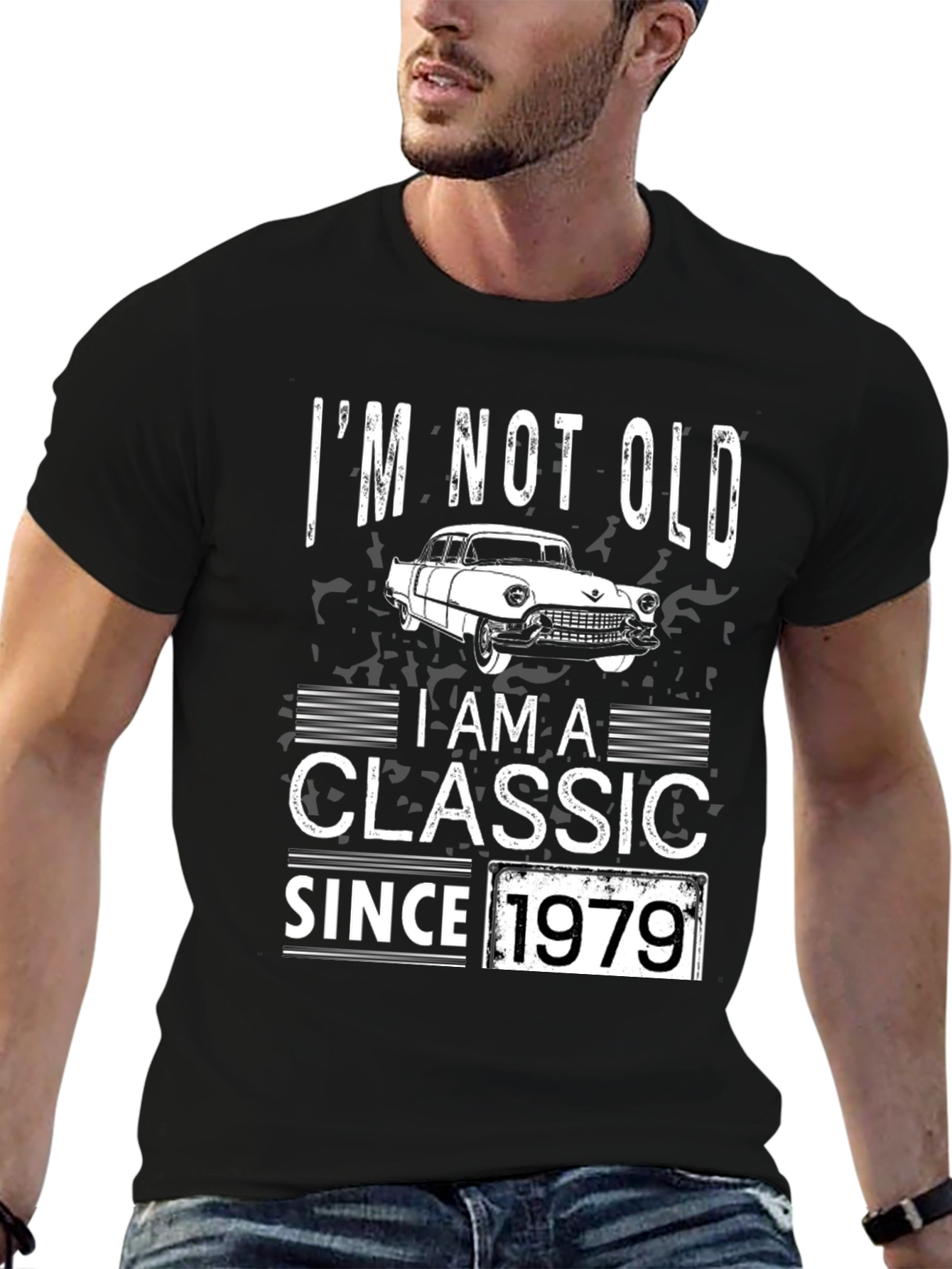 Classic Car T-Shirt - Im Not Old Im a Classic Since 1979