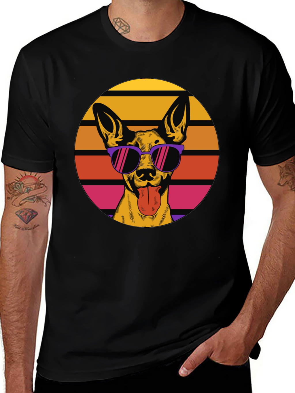 Cool Dog Retro T-Shirt