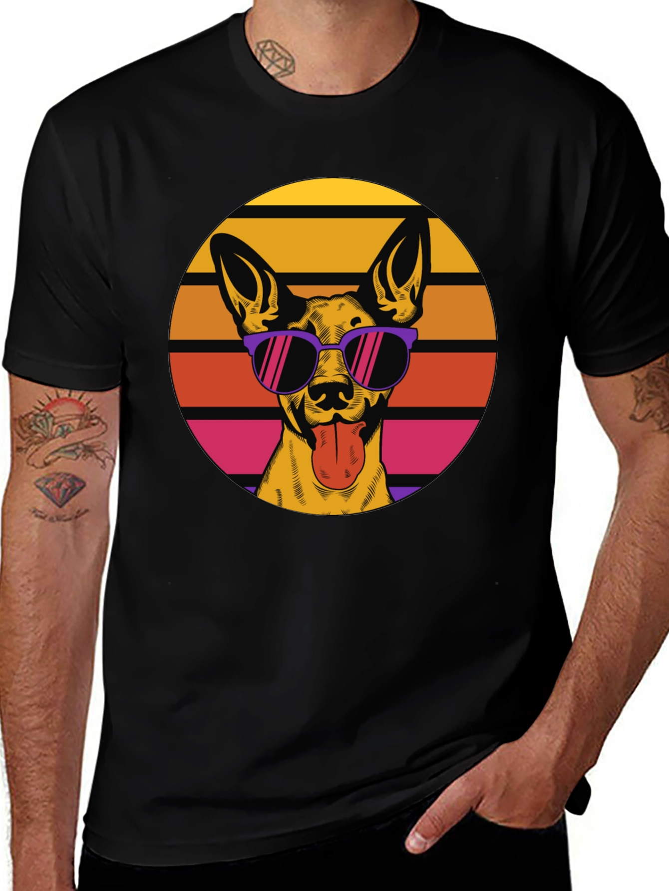 Cool Dog Retro T-Shirt