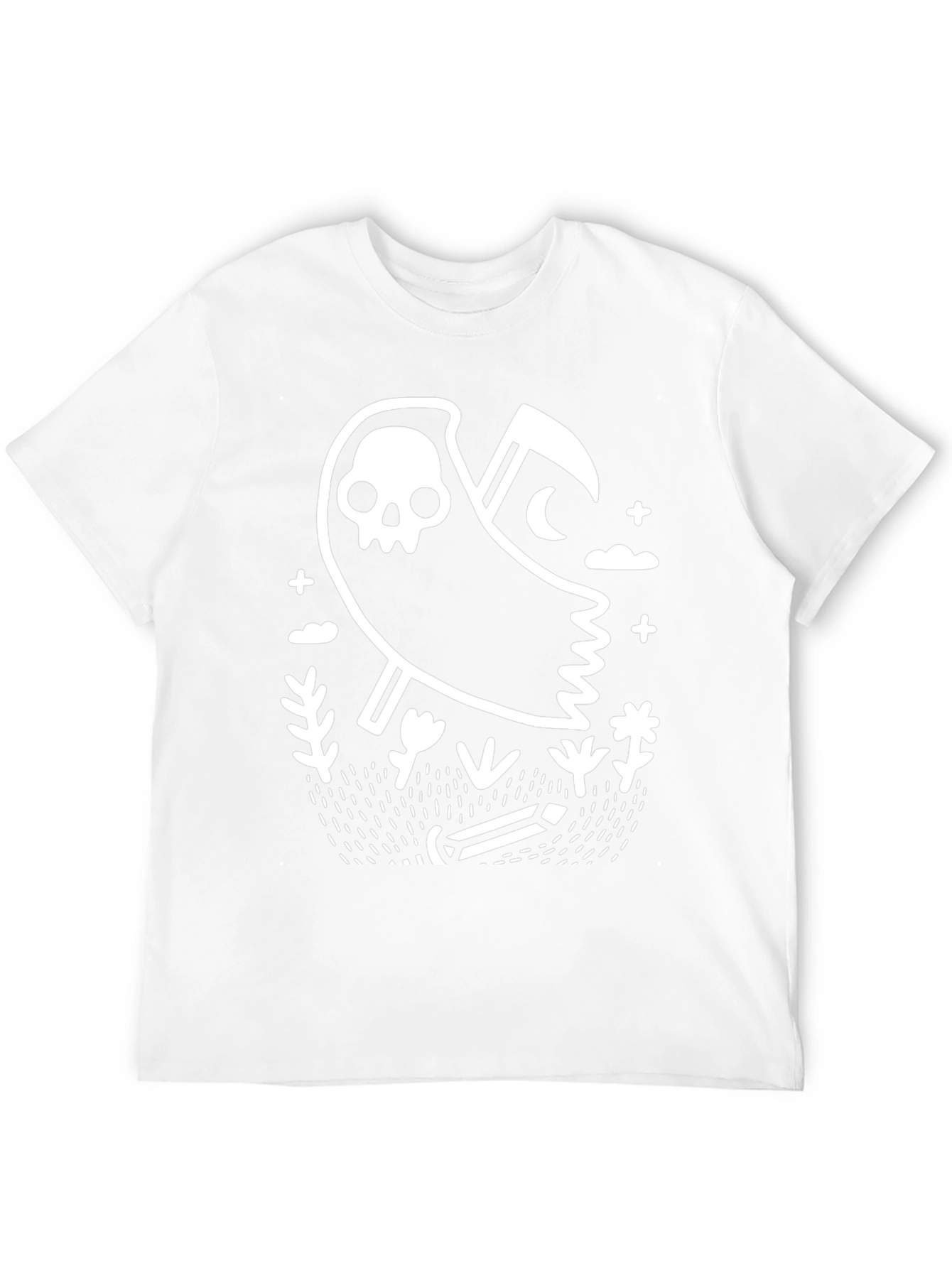 Grim Reaper Graphic T-Shirt - Black Cotton Tee