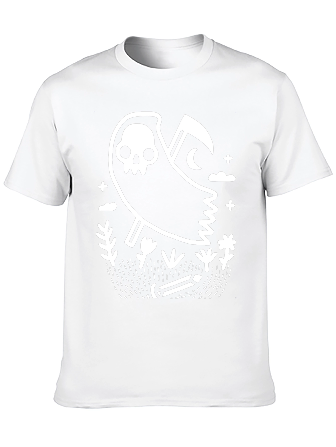 Grim Reaper Graphic T-Shirt - Black Cotton Tee