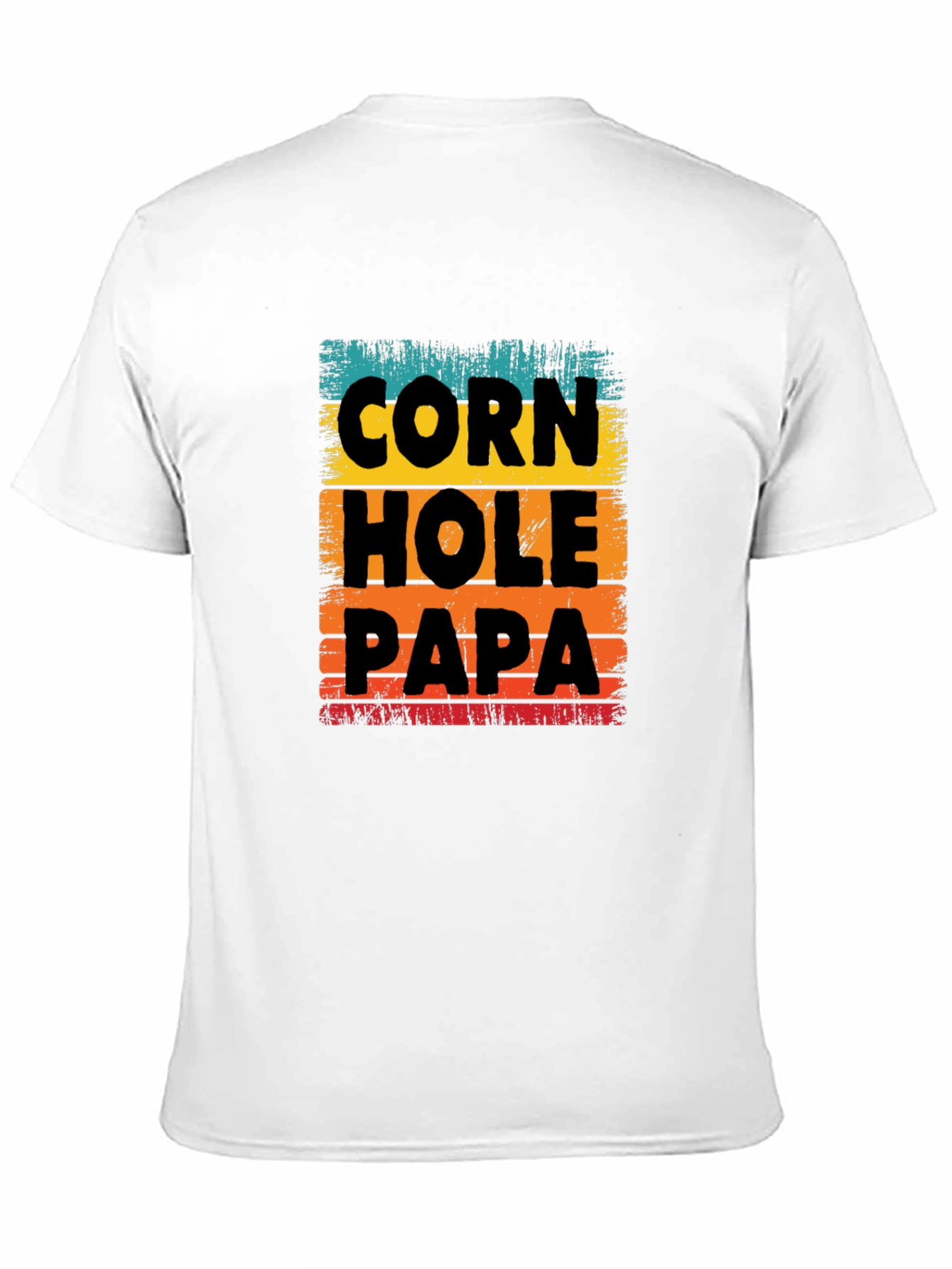Cornhole Papa T-Shirt Fun Dad Gift