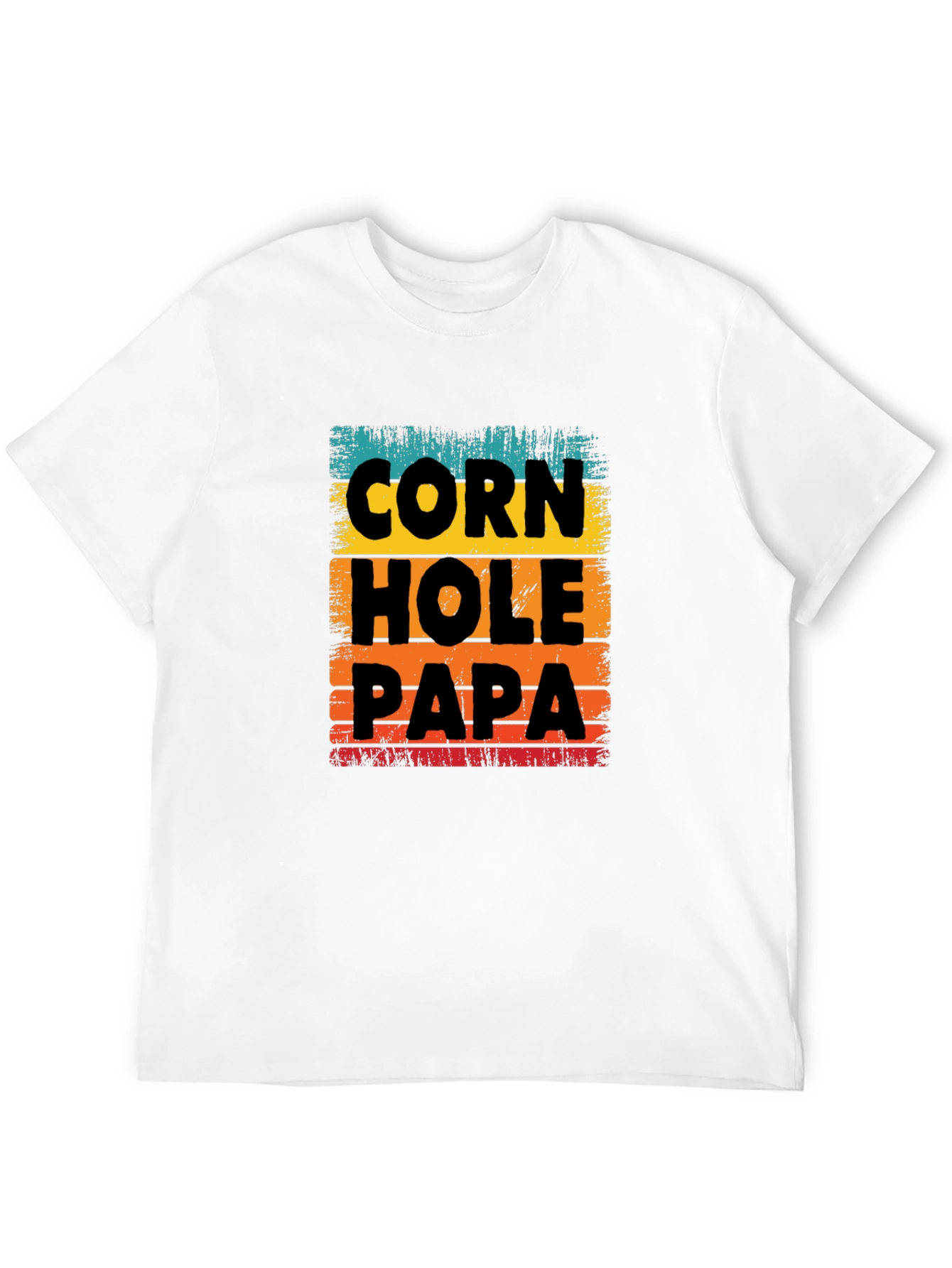 Cornhole Papa T-Shirt Fun Dad Gift