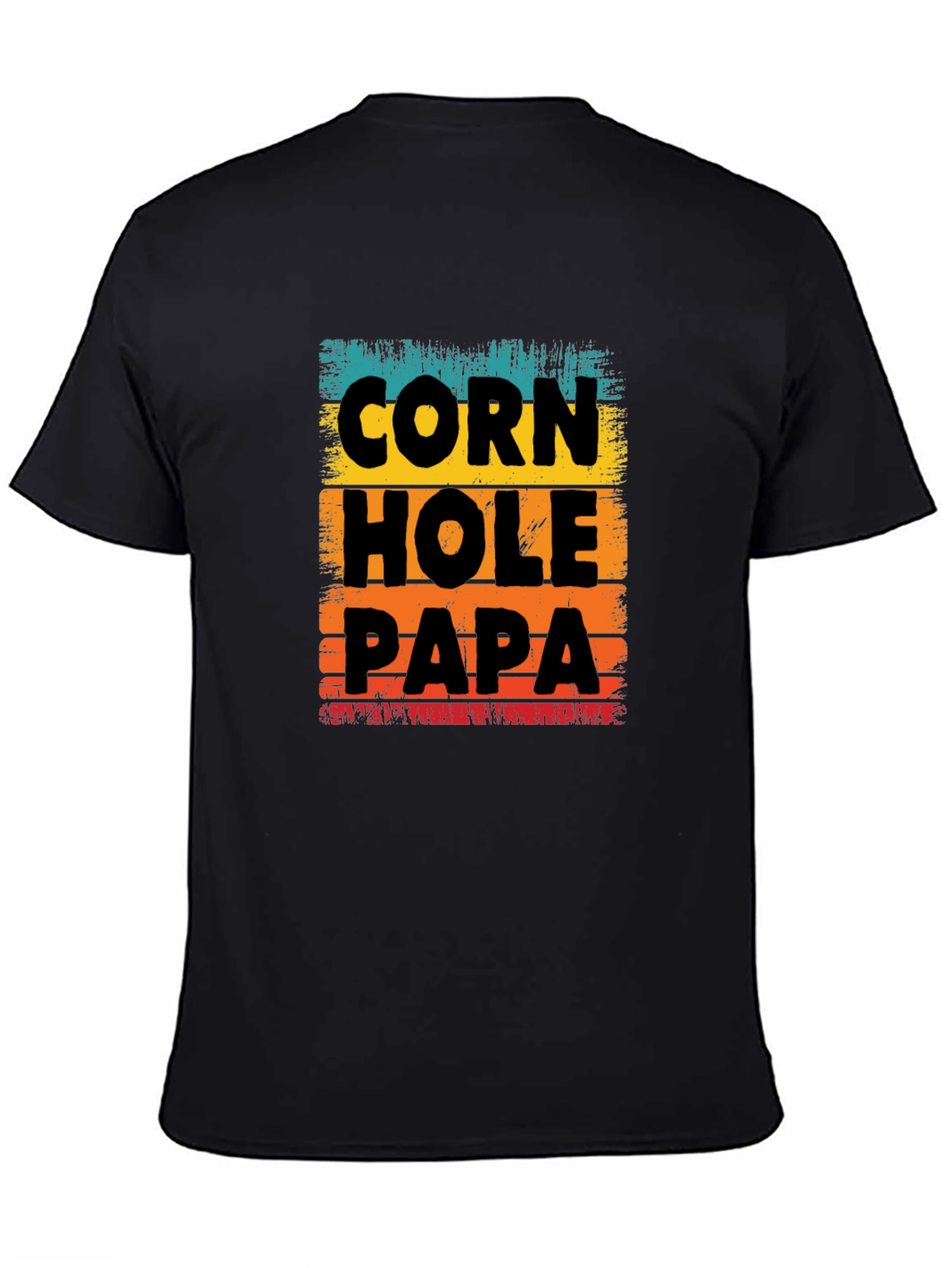 Cornhole Papa T-Shirt Fun Dad Gift