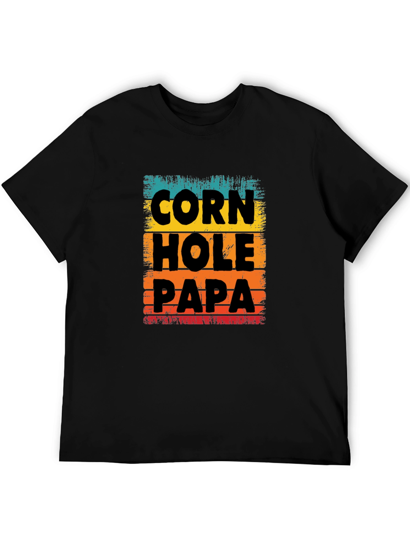 Cornhole Papa T-Shirt Fun Dad Gift