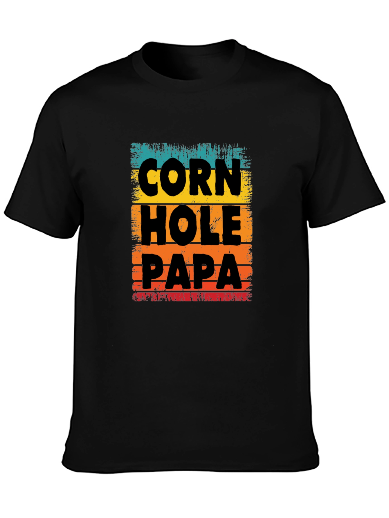 Cornhole Papa T-Shirt Fun Dad Gift