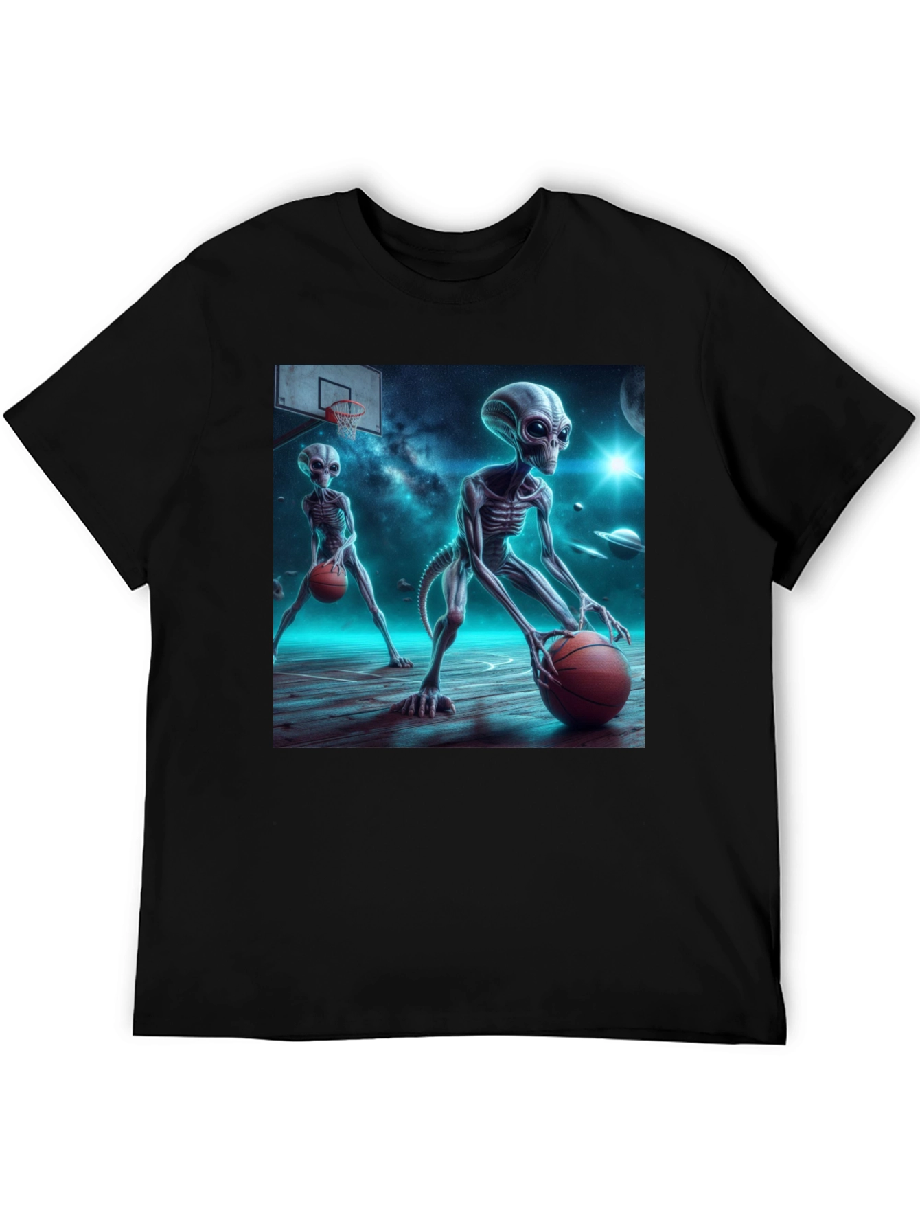 Alien Basketball Graphic Tee - Out of This World Style