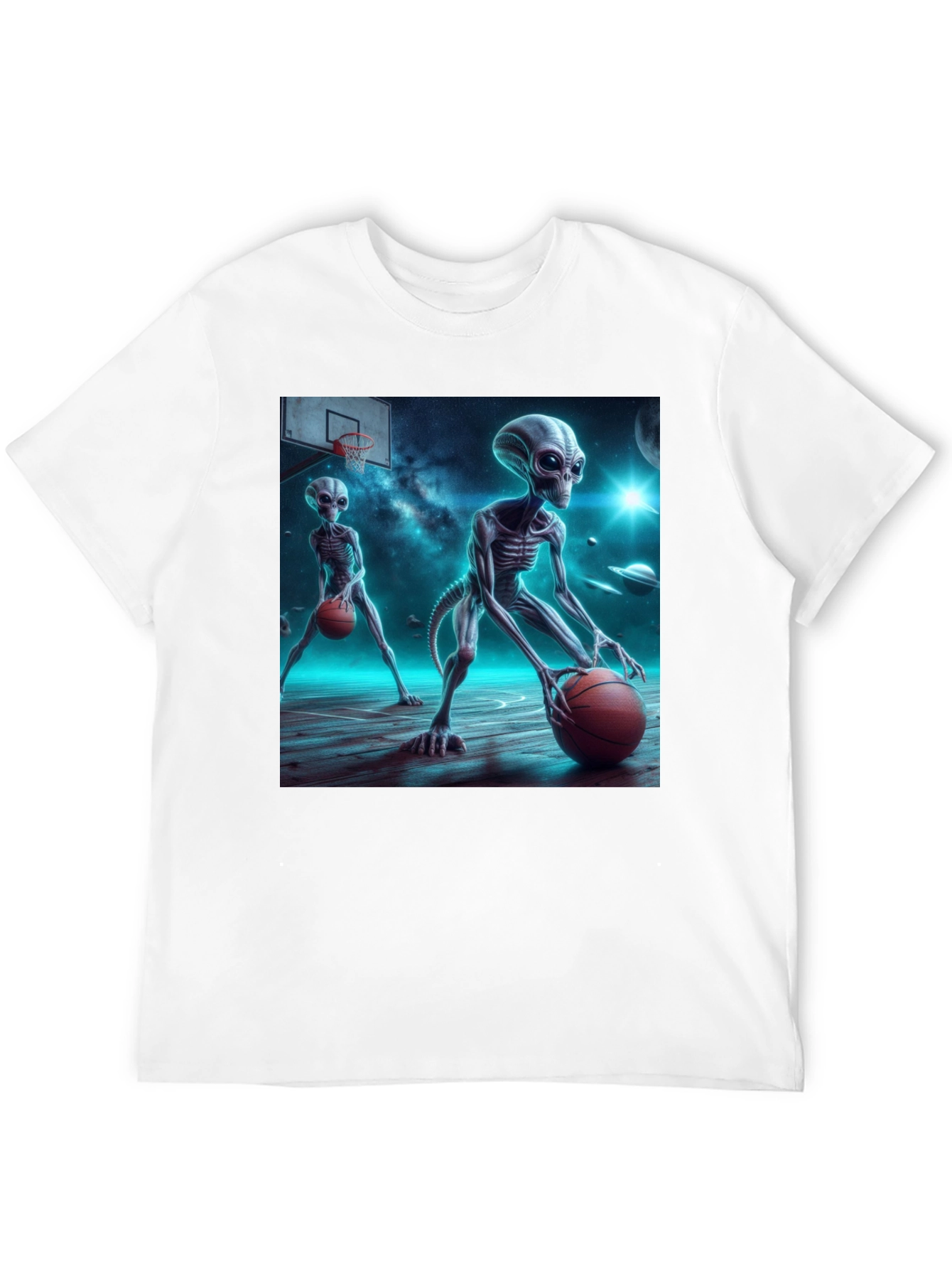 Alien Basketball Graphic Tee - Out of This World Style