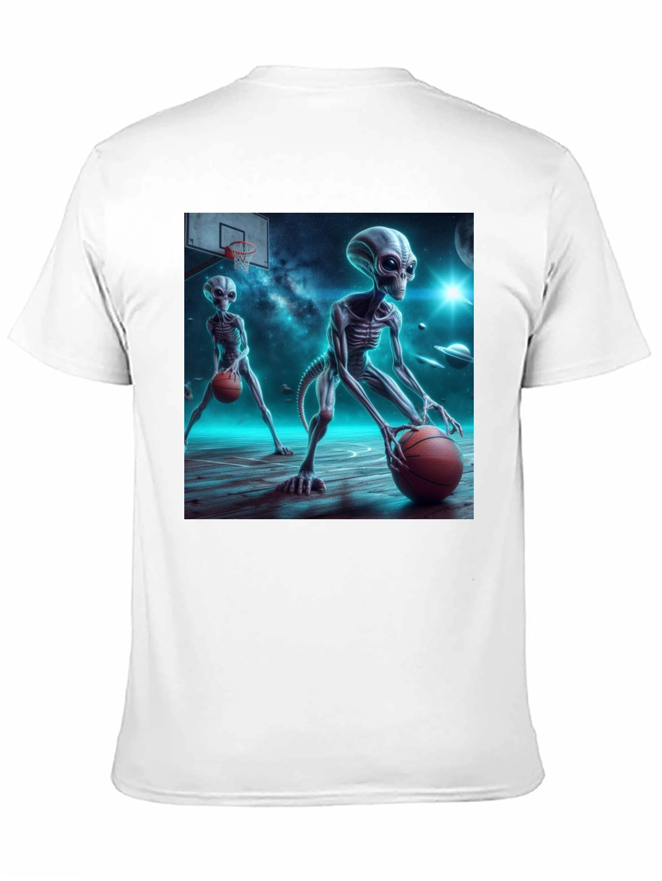 Alien Basketball Graphic Tee - Out of This World Style