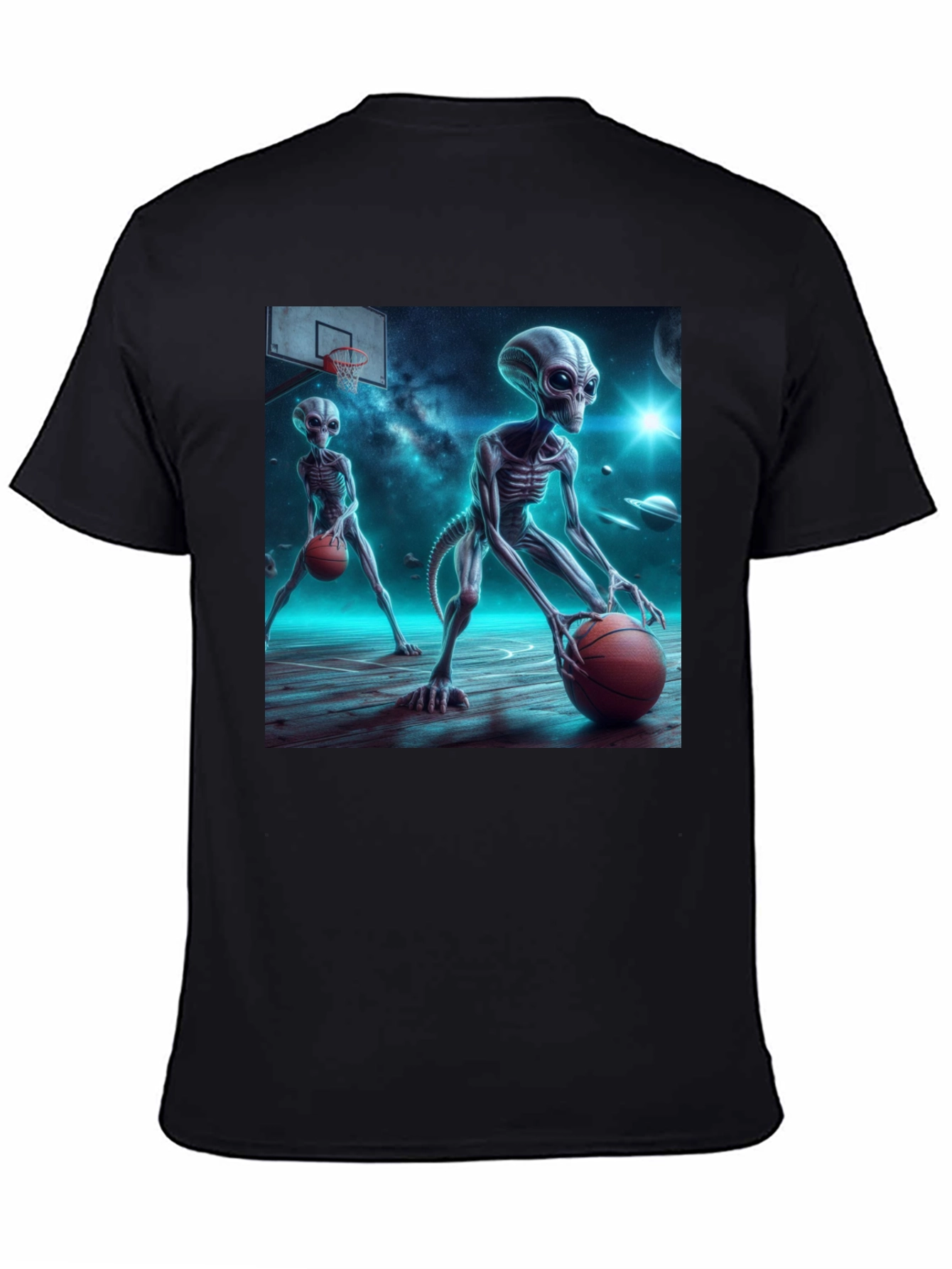 Alien Basketball Graphic Tee - Out of This World Style