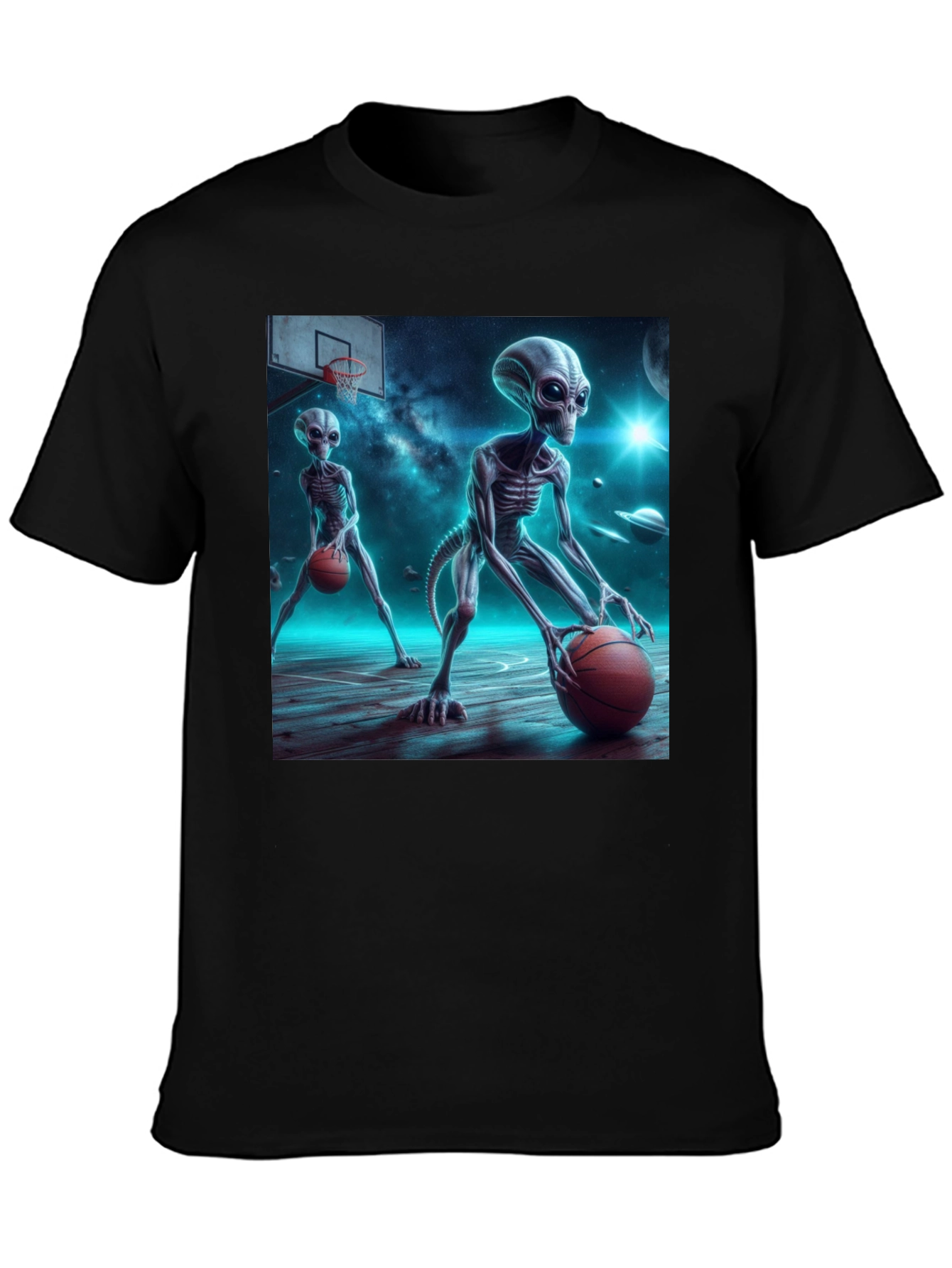 Alien Basketball Graphic Tee - Out of This World Style