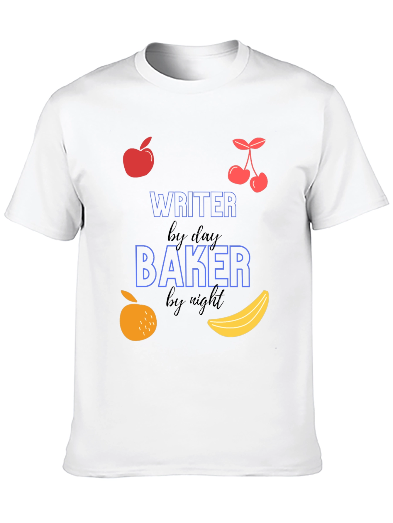 Writer By Day Baker By Night Graphic Tee
