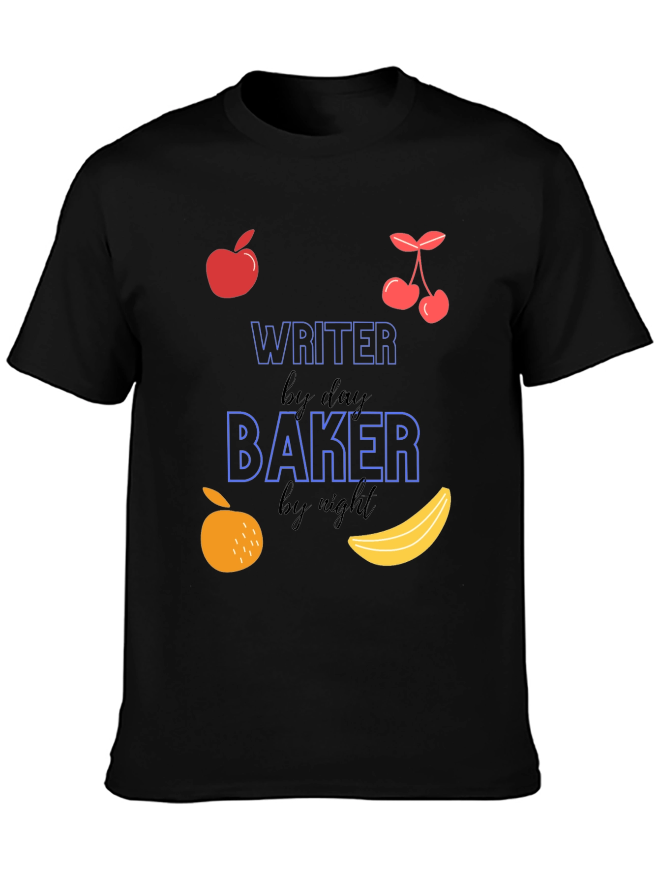 Writer By Day Baker By Night Graphic Tee