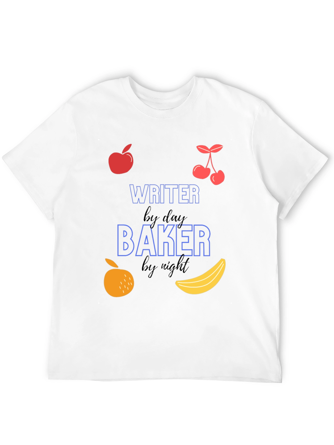 Writer By Day Baker By Night Graphic Tee